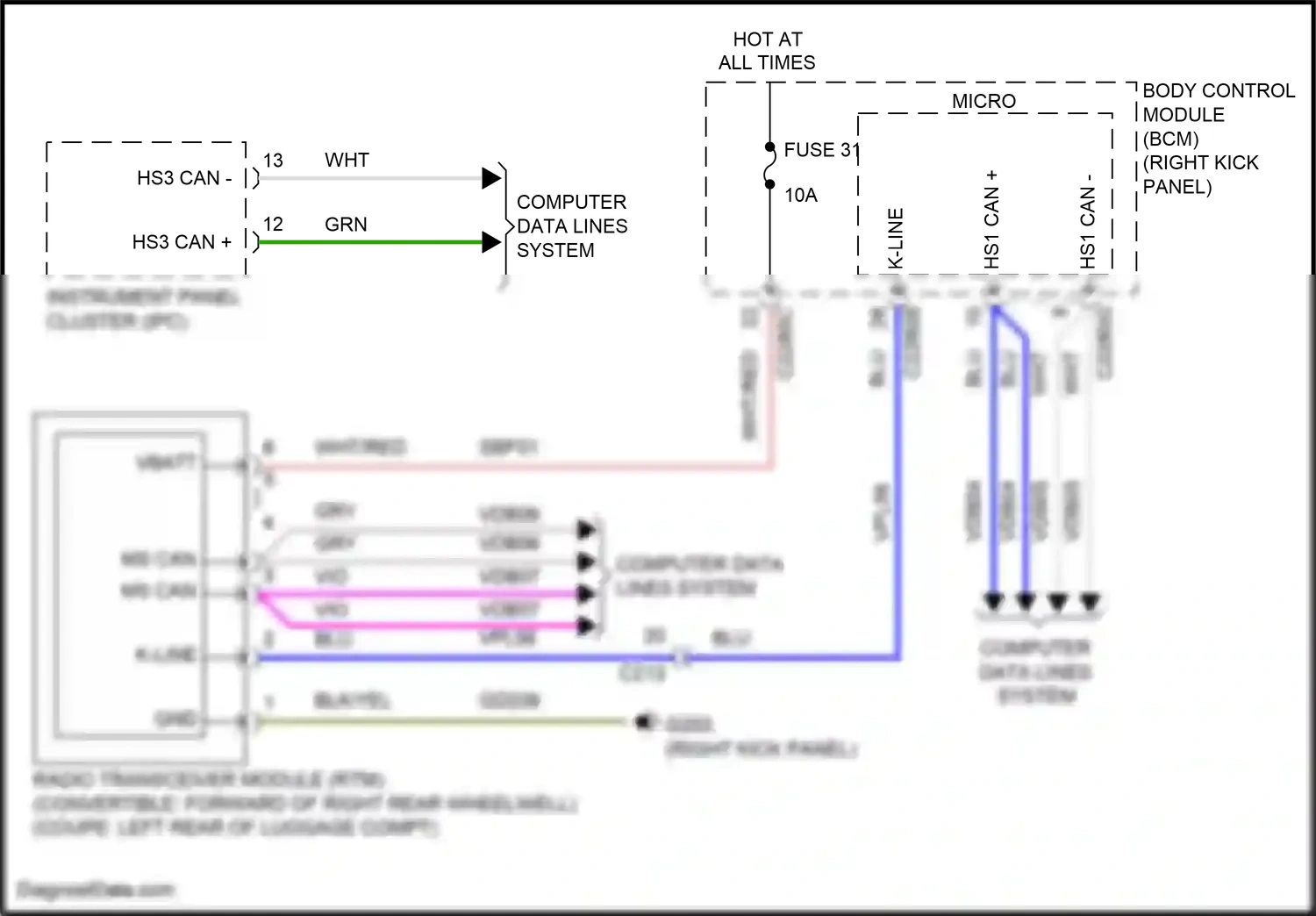 Wiring diagram micro - for Ford Mustang VI facelift (2017-2023) (20 of 57)