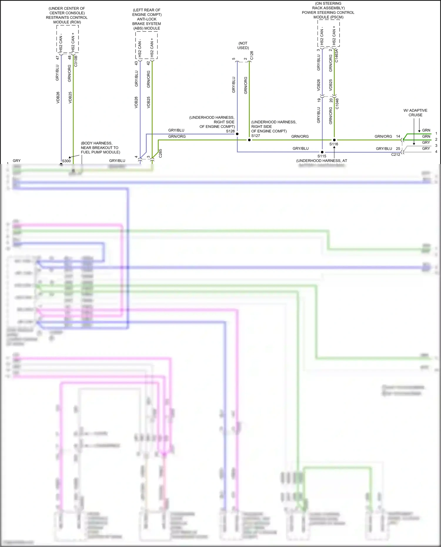 Wiring diagram ms can + for Ford Mustang VI facelift (2017-2023) (14 of 34)