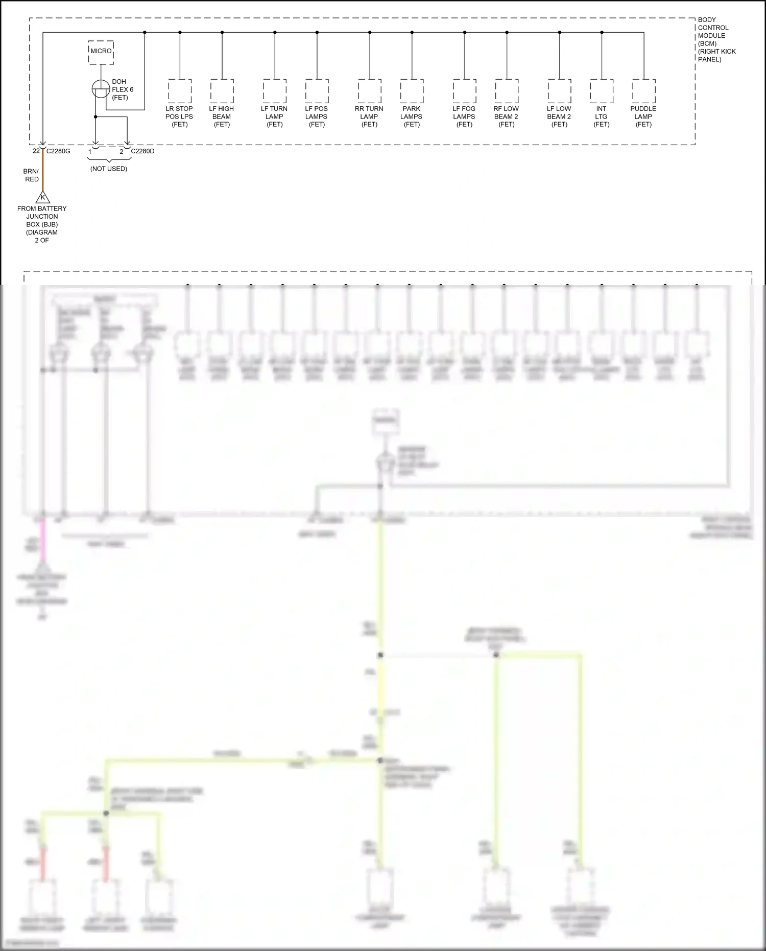 Wiring diagram red for Ford Mustang VI facelift (2017-2023) (28 of 39)