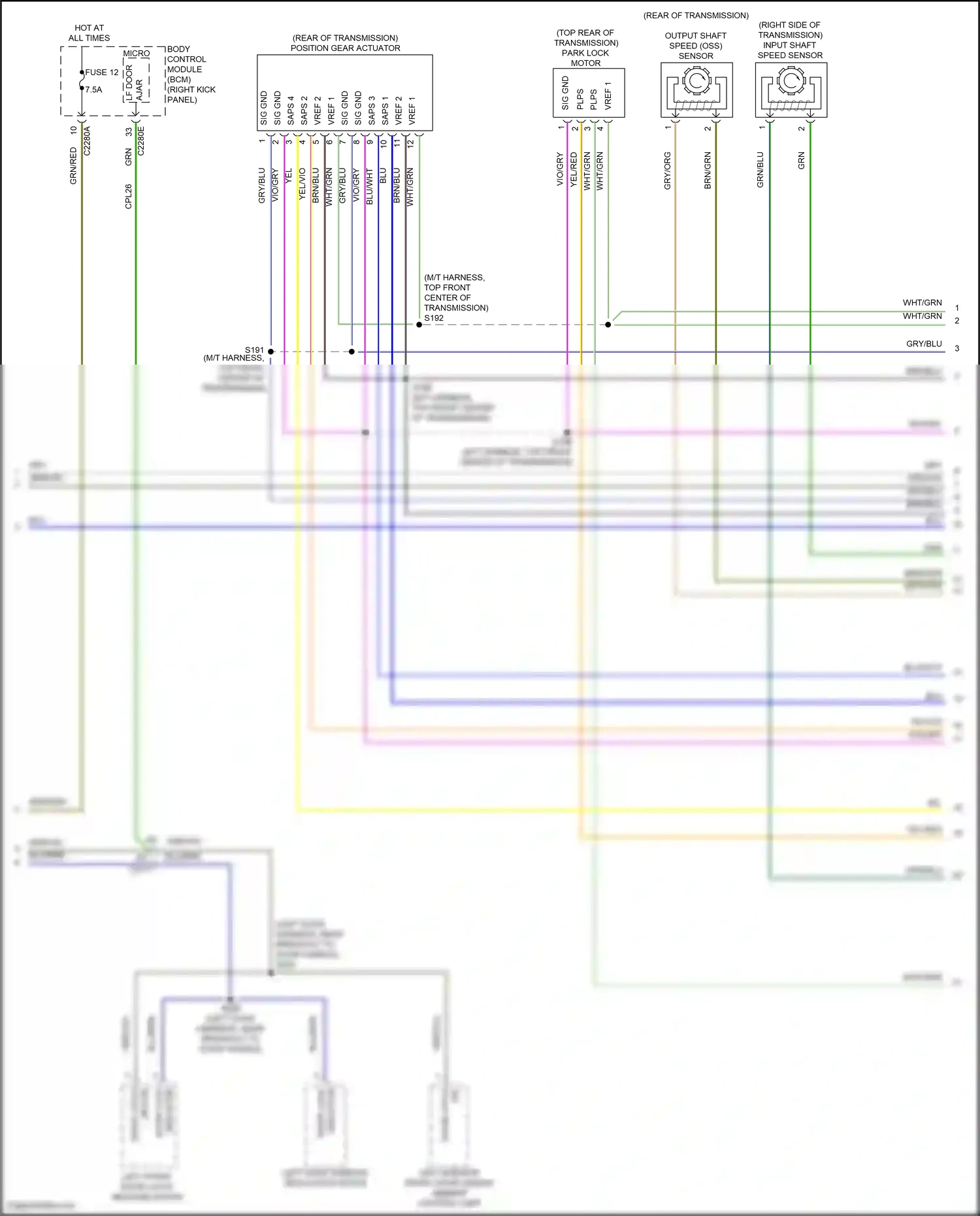 Wiring diagram saps 4 for Ford Mustang VI facelift (2017-2023) (1 of 1)