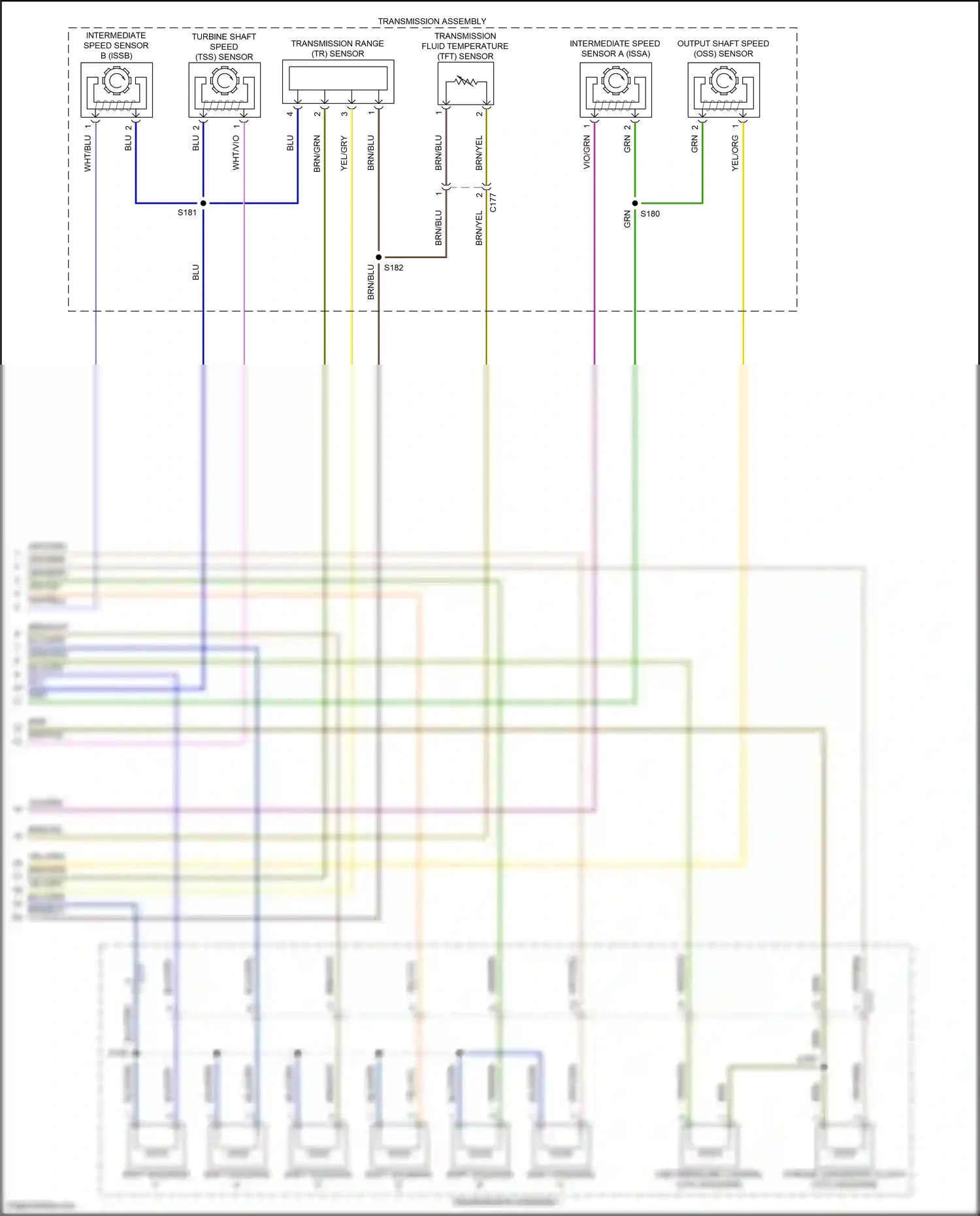 Wiring diagram shift solenoid e for Ford Mustang VI facelift (2017-2023) (1 of 5)