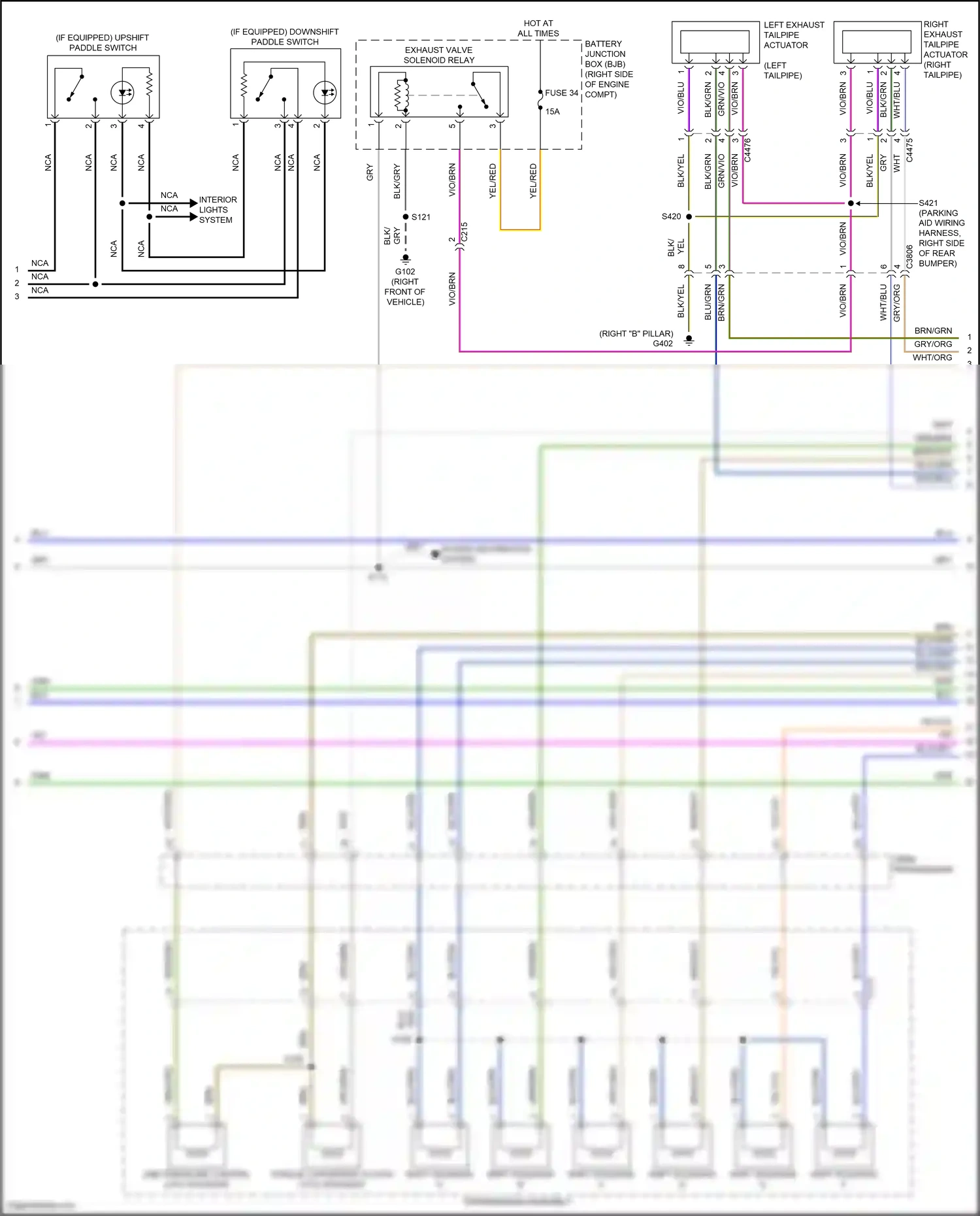 Wiring diagram shift solenoid e for Ford Mustang VI facelift (2017-2023) (5 of 5)