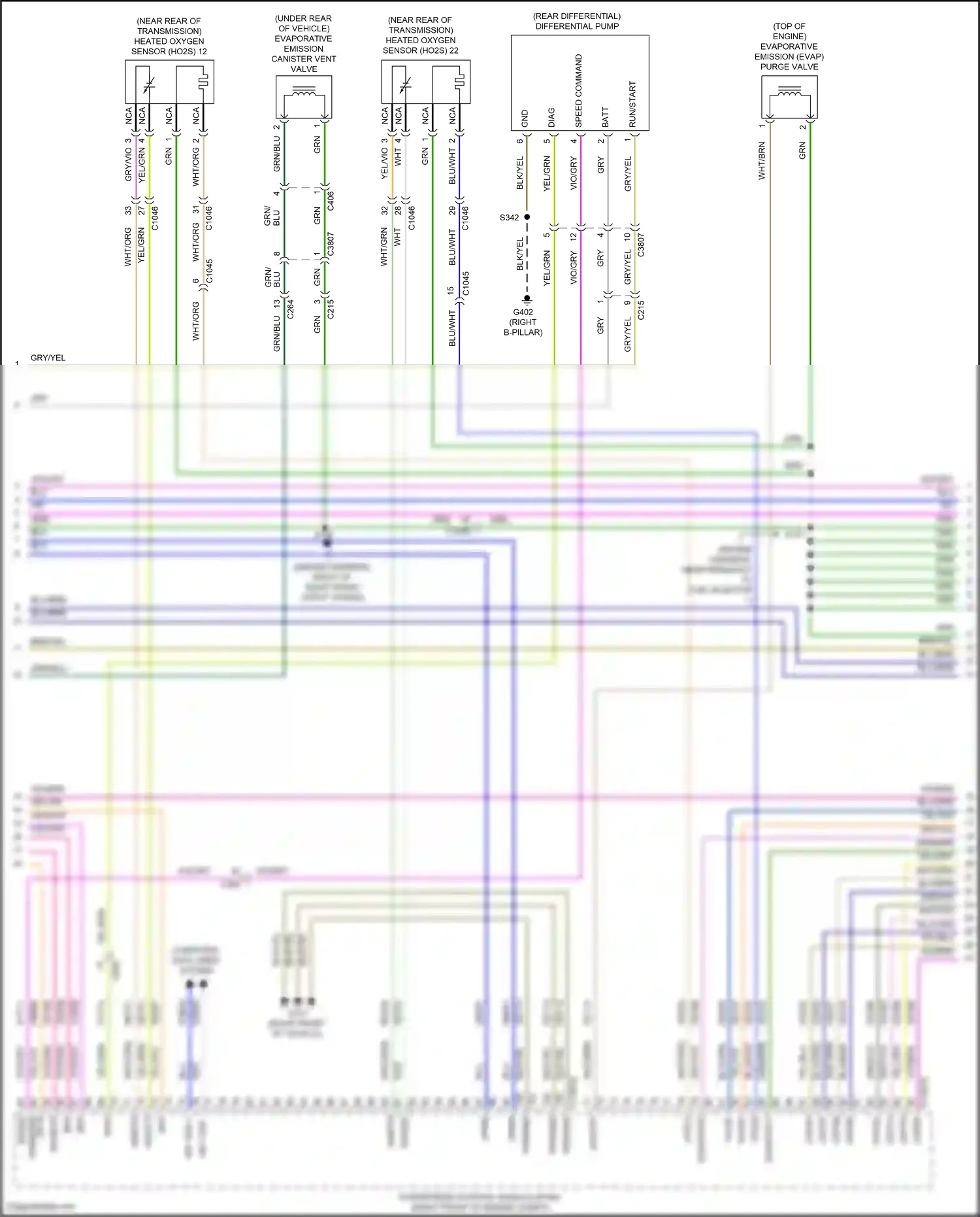 Wiring diagram speed command for Ford Mustang VI facelift (2017-2023) (1 of 2)