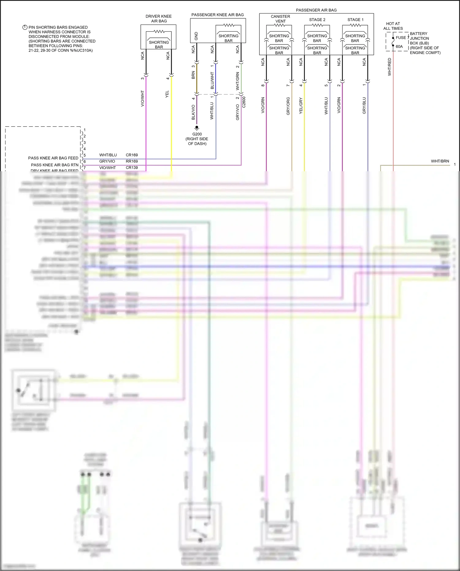 Wiring diagram steering column rtn for Ford Mustang VI facelift (2017-2023) (1 of 1)