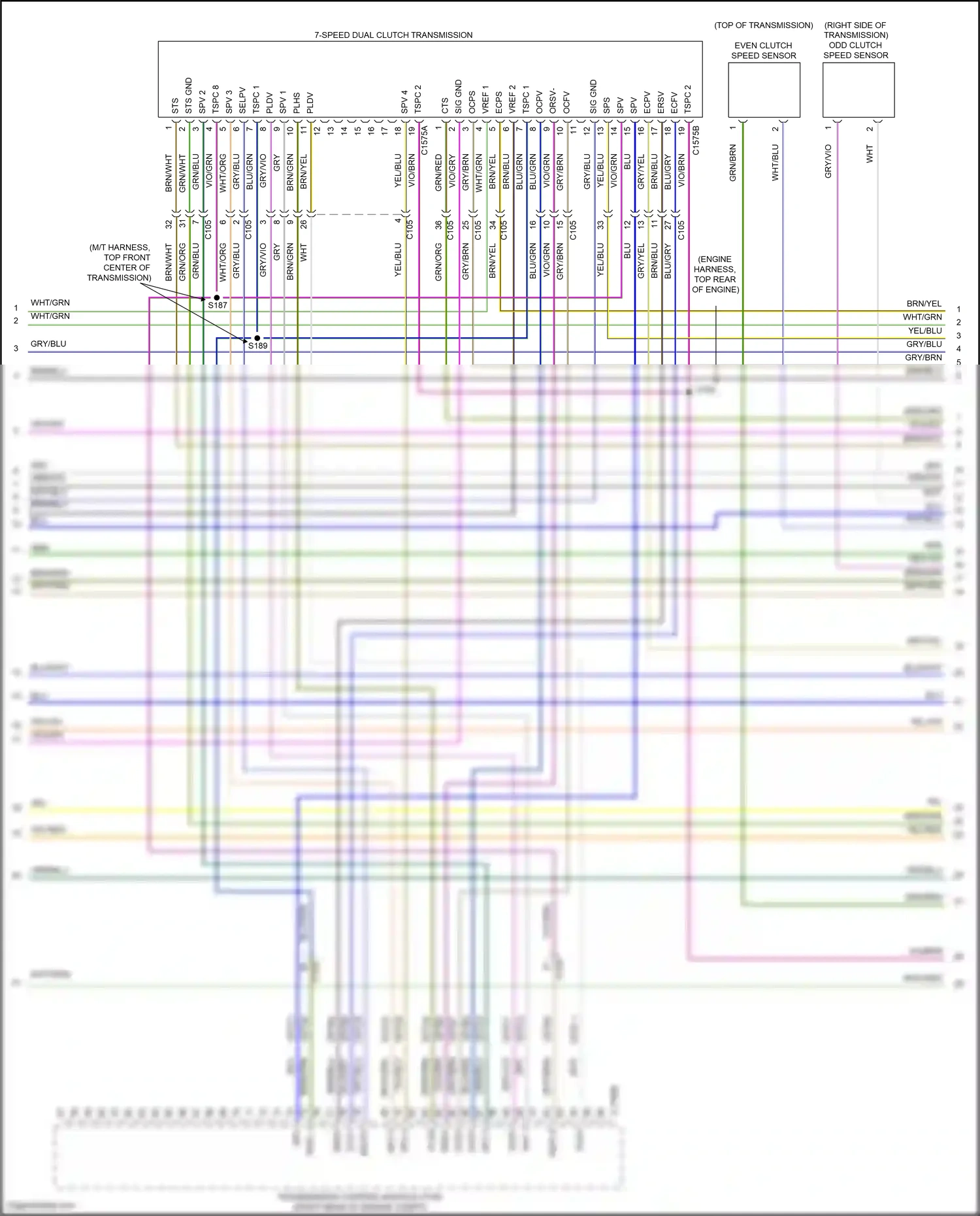 Wiring diagram tspc 2 for Ford Mustang VI facelift (2017-2023) (1 of 2)