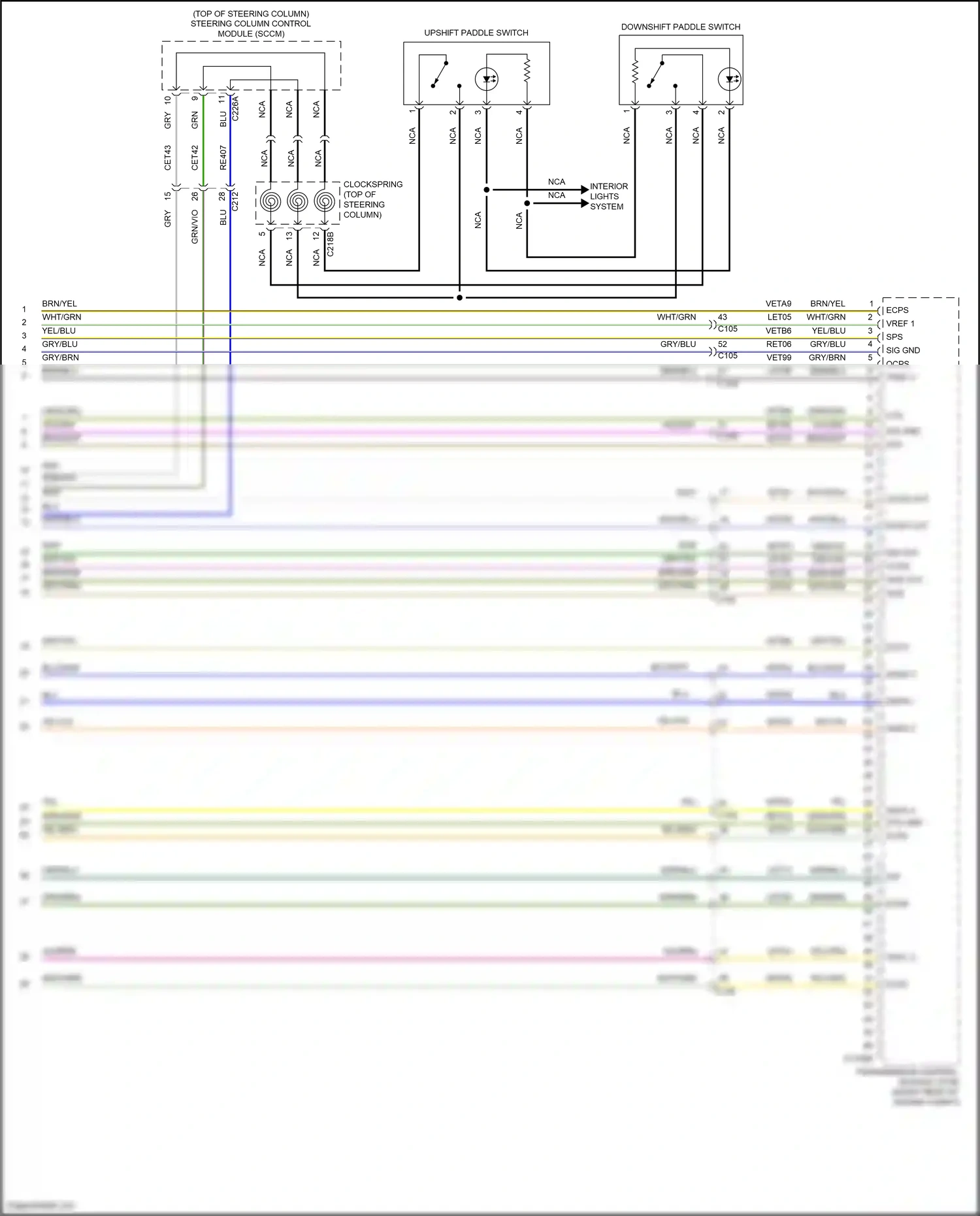 Wiring diagram vref 1 for Ford Mustang VI facelift (2017-2023) (3 of 3)