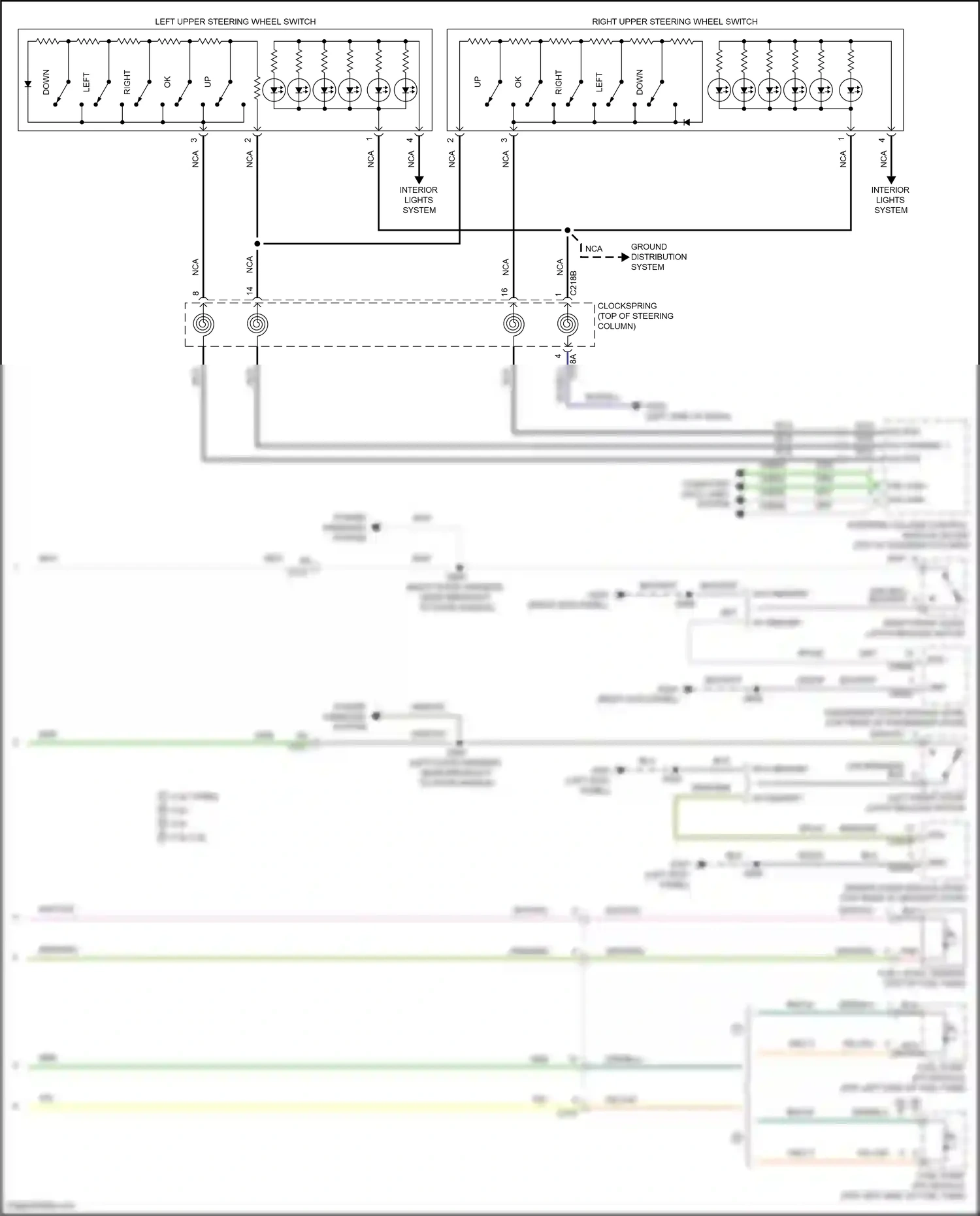 Wiring diagram w/ memory for Ford Mustang VI facelift (2017-2023) (4 of 6)