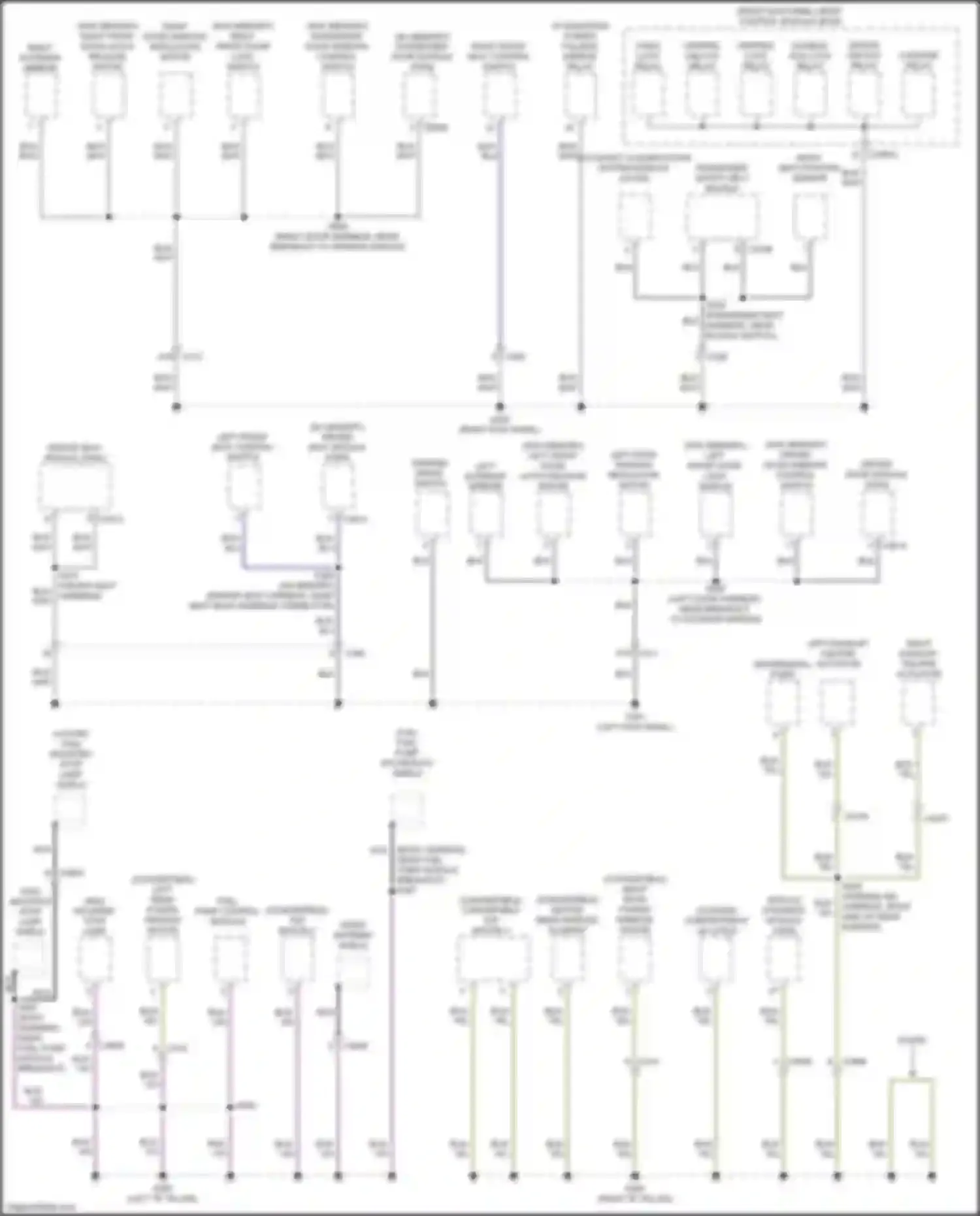 Mustang Ford VII (2022-2024): Ground distribution circuit (3 of 4)