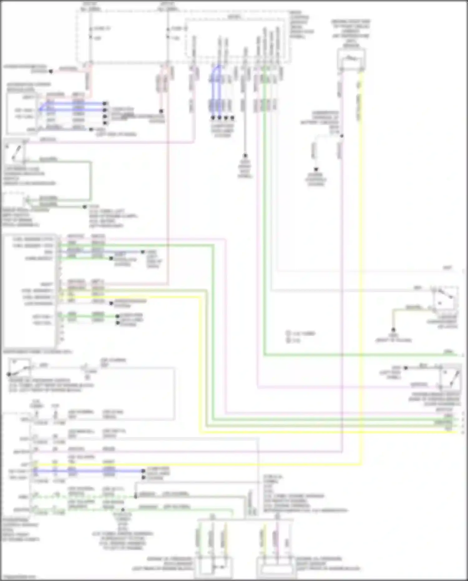 Mustang Ford VII (2022-2024): Instrument cluster circuit (1 of 2)