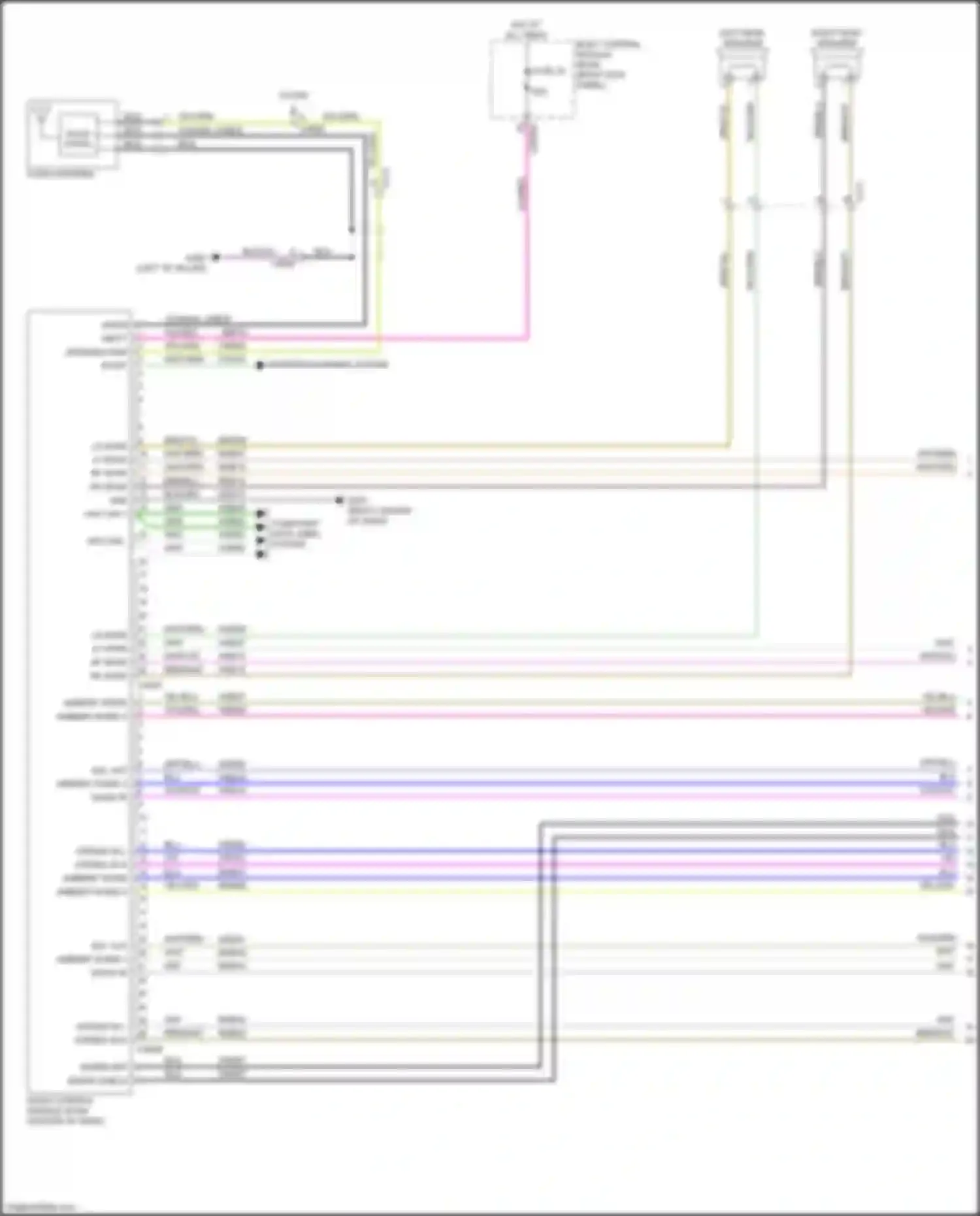 Mustang Ford VII (2022-2024): Navigation circuit, 6 speakers (1 of 5)