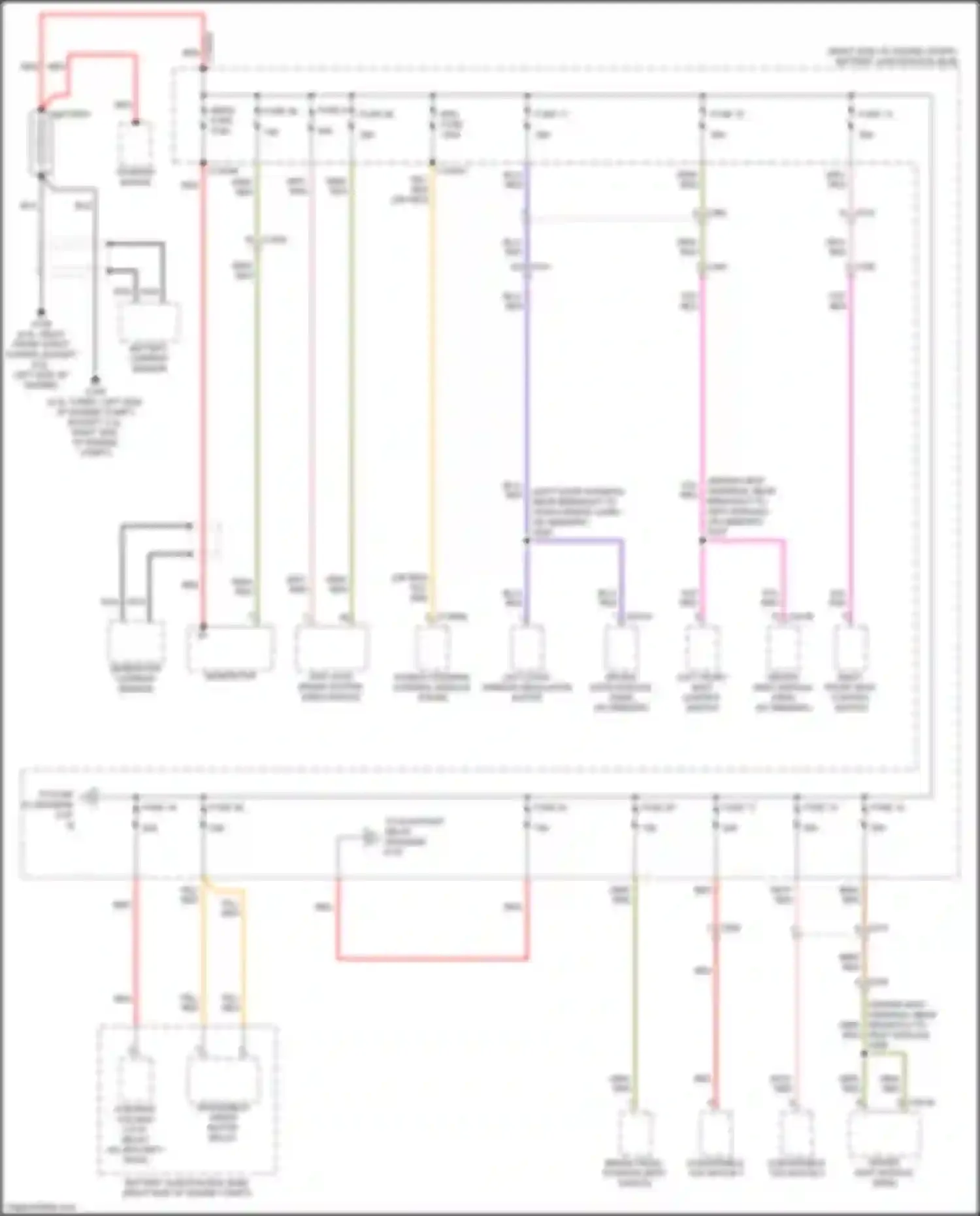 Mustang Ford VII (2022-2024): Power distribution circuit (1 of 8)