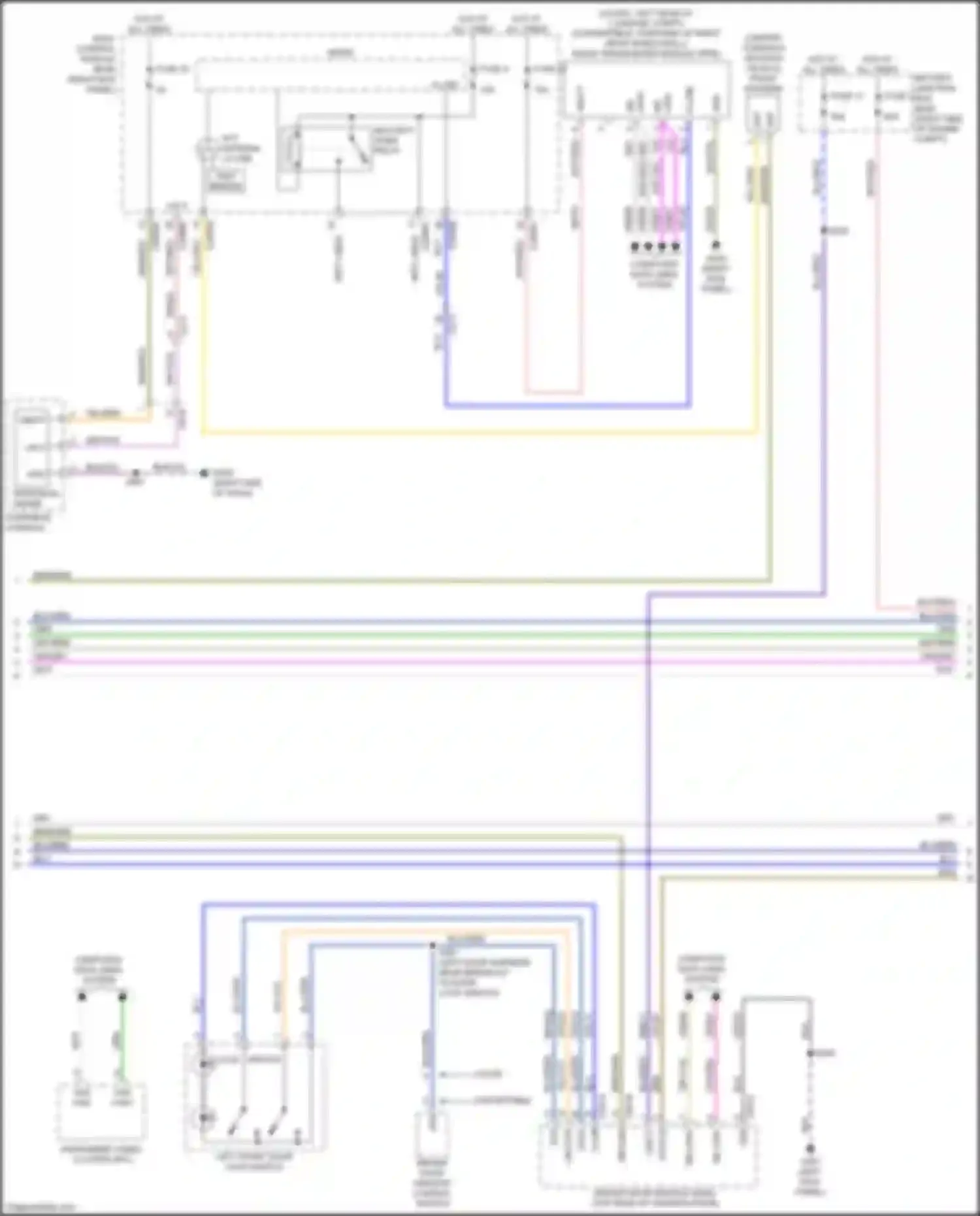 Mustang Ford VII (2022-2024): Power door locks circuit, w/ memory (2 of 4)