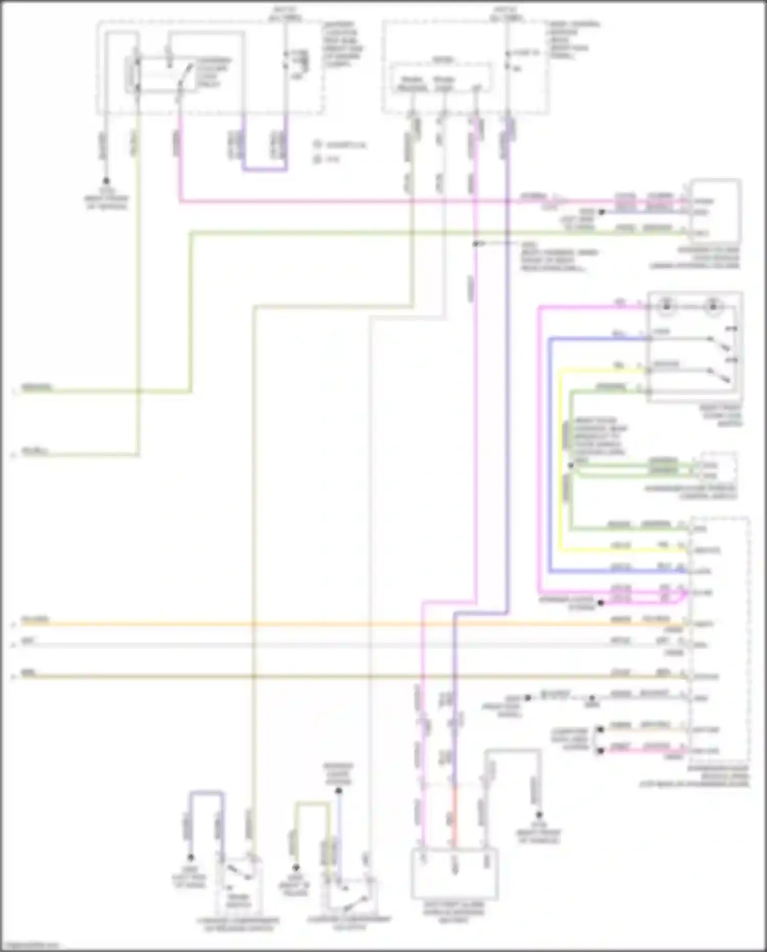 Mustang Ford VII (2022-2024): Power door locks circuit, w/ memory (4 of 4)