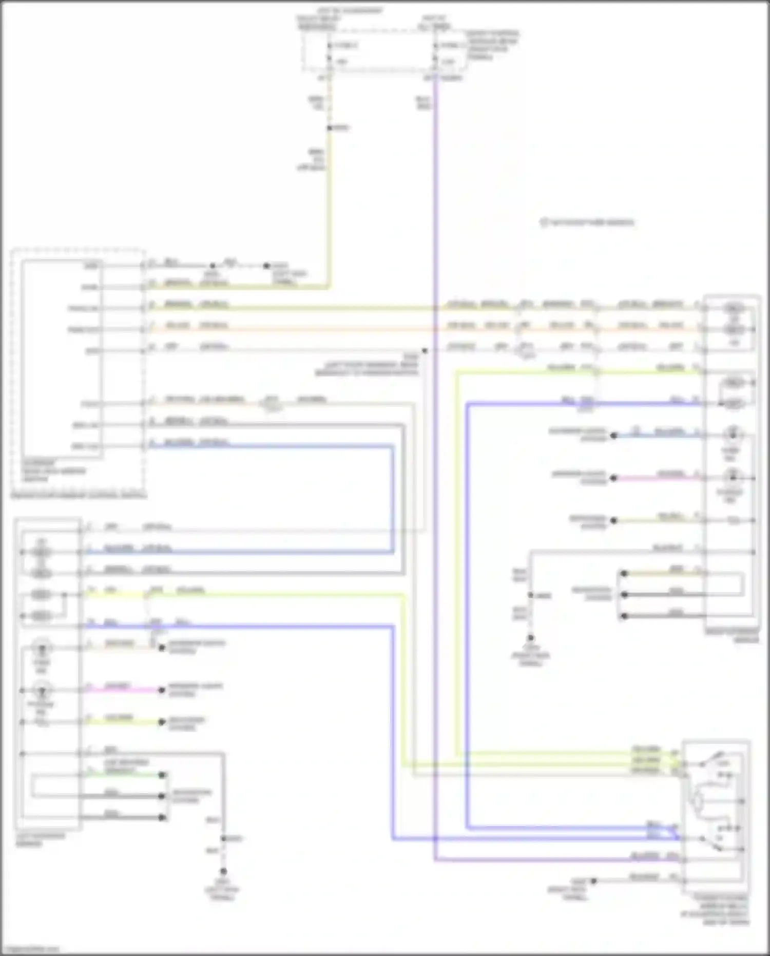 Mustang Ford VII (2022-2024): Power mirrors circuit