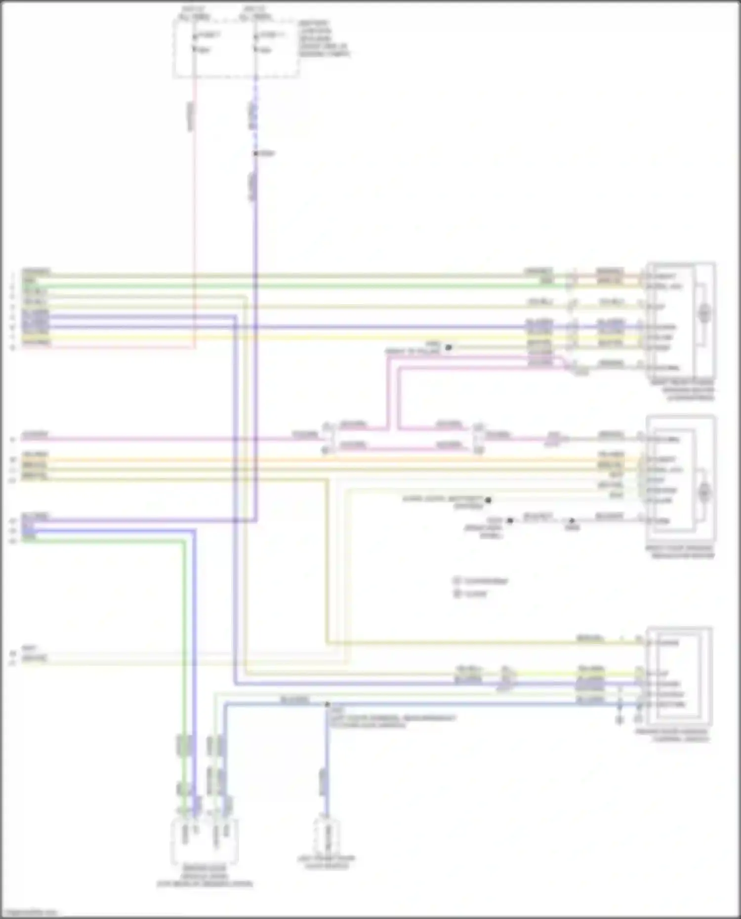 Mustang Ford VII (2022-2024): Power windows circuit, w/ memory (2 of 2)