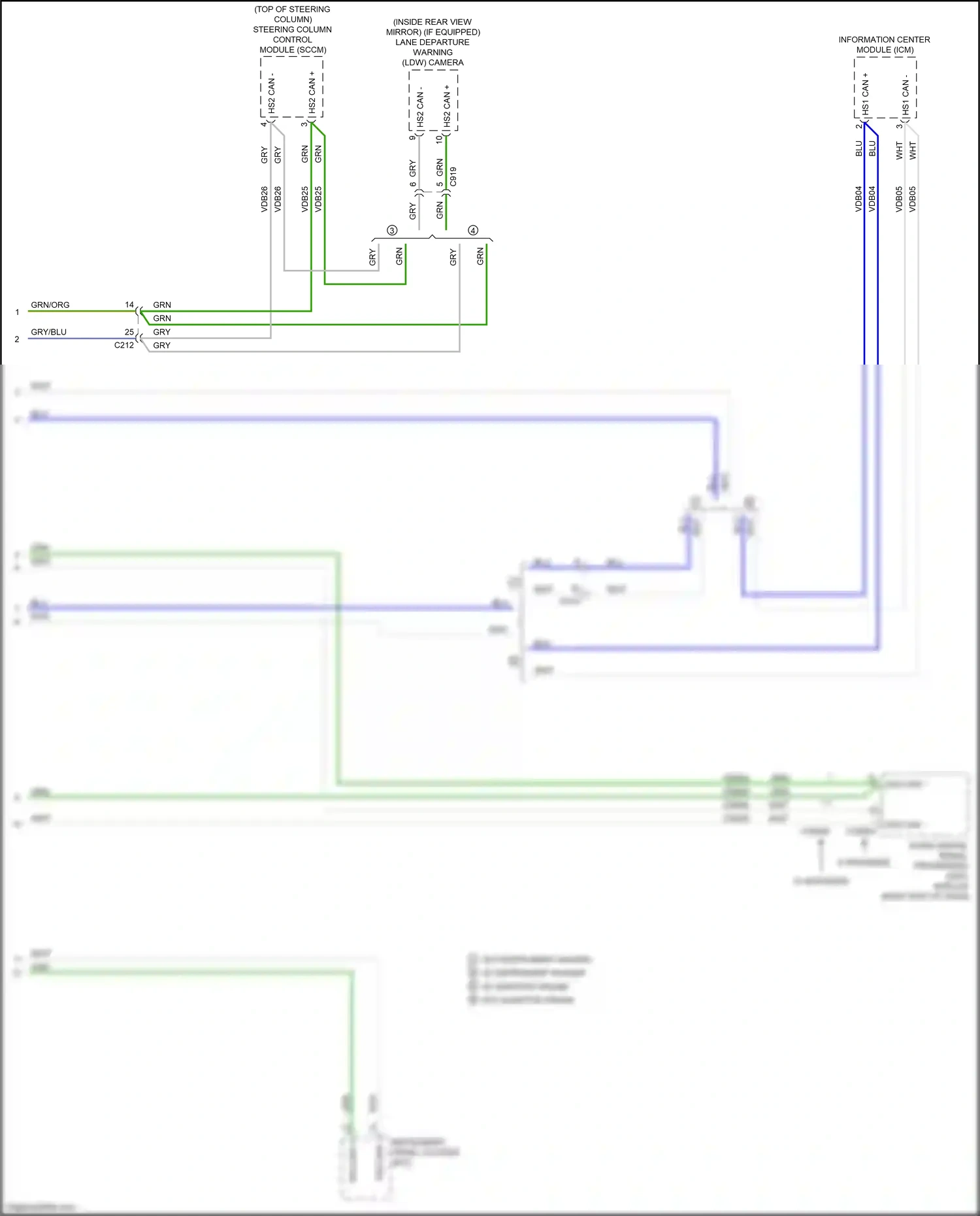 Wiring diagram blu for Ford Mustang VII (2022-2024) (109 of 126)