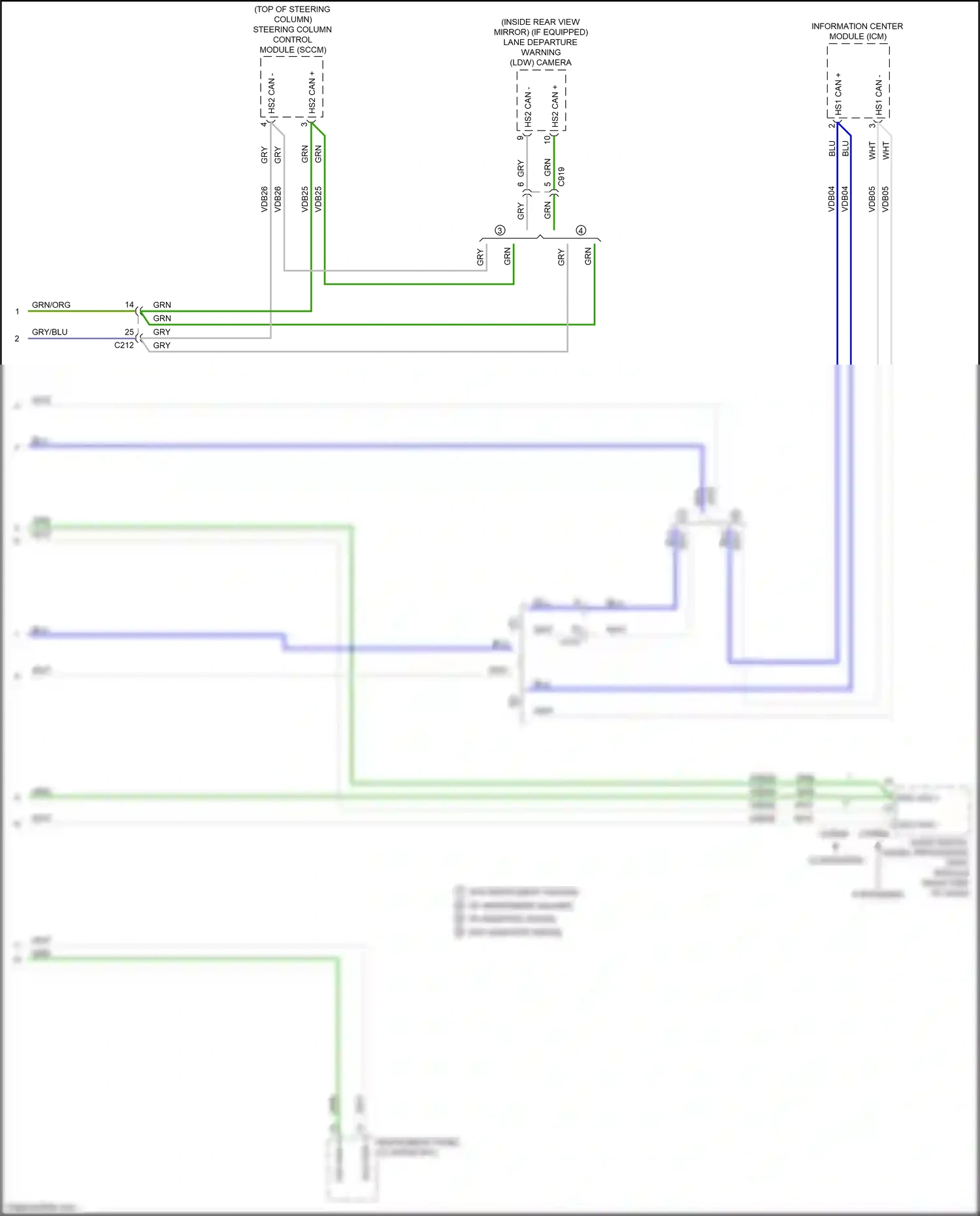 Wiring diagram blu for Ford Mustang VII (2022-2024) (20 of 126)