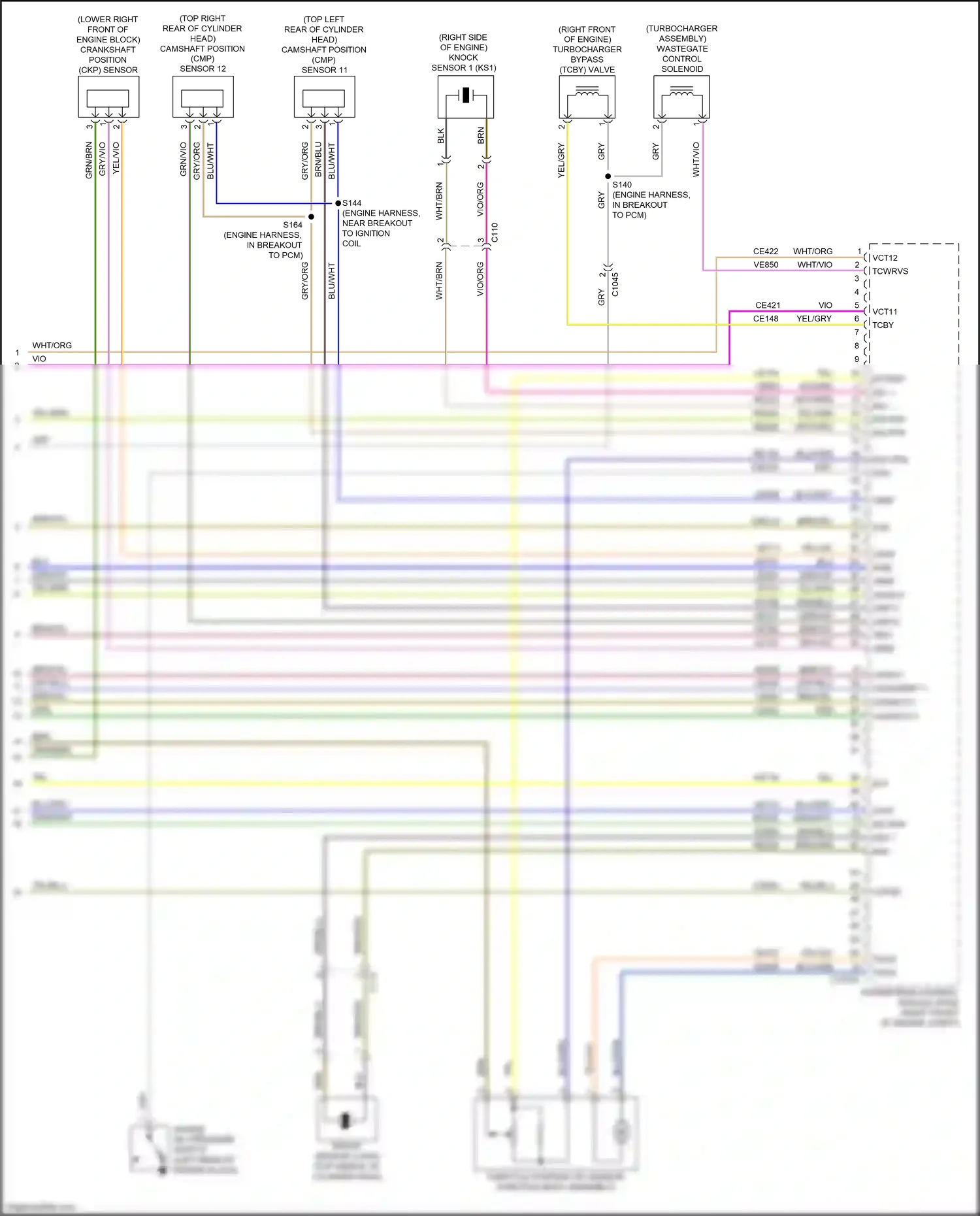 Wiring diagram blu/grn for Ford Mustang VII (2022-2024) (46 of 54)