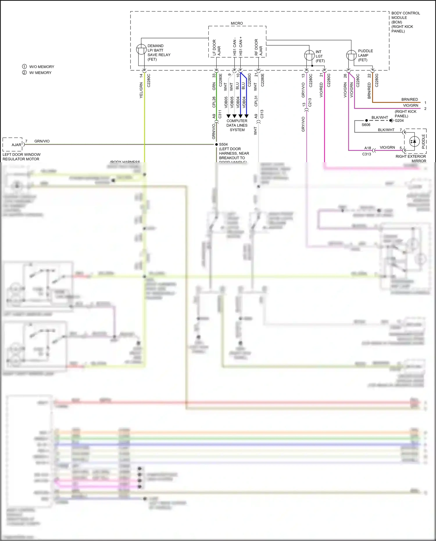 Wiring diagram body control module b for Ford Mustang VII (2022-2024) (5 of 11)