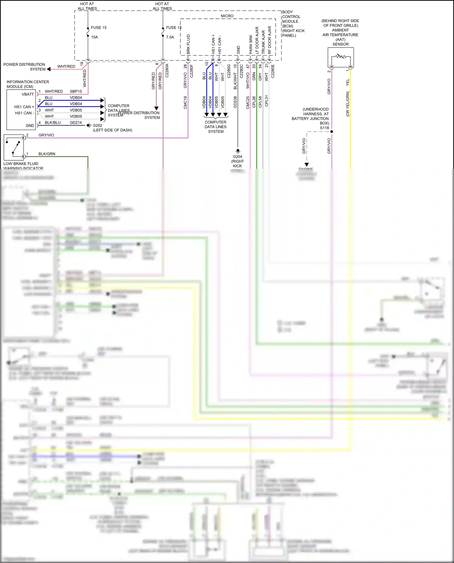 Wiring diagram computer data lines system for Ford Mustang VII (2022-2024) (8 of 93)