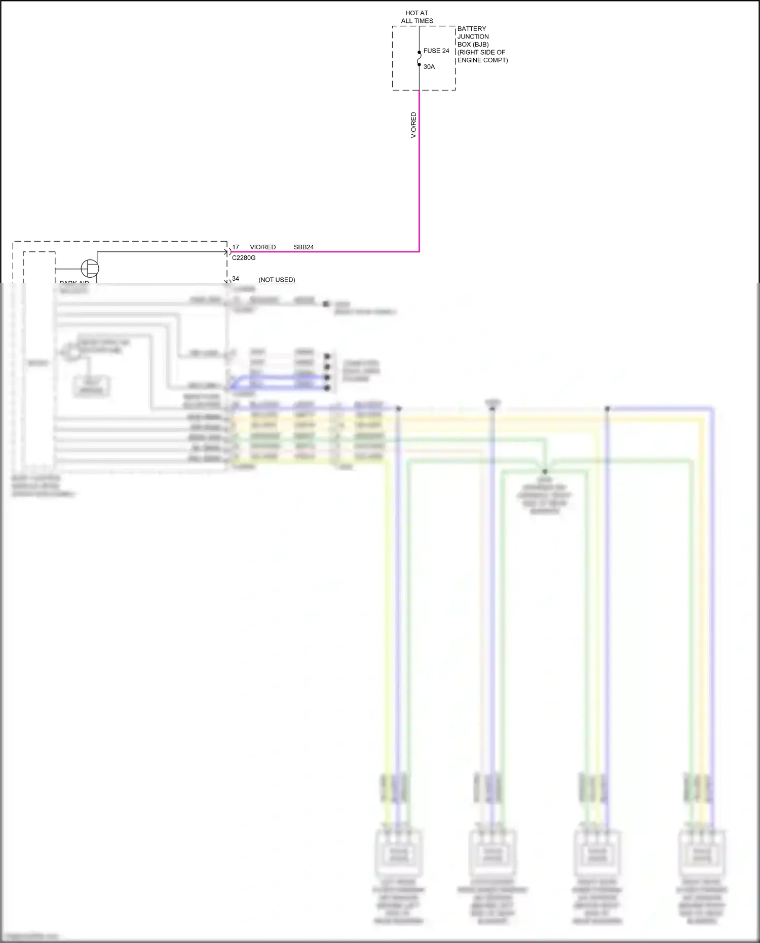 Wiring diagram computer data lines system for Ford Mustang VII (2022-2024) (50 of 93)