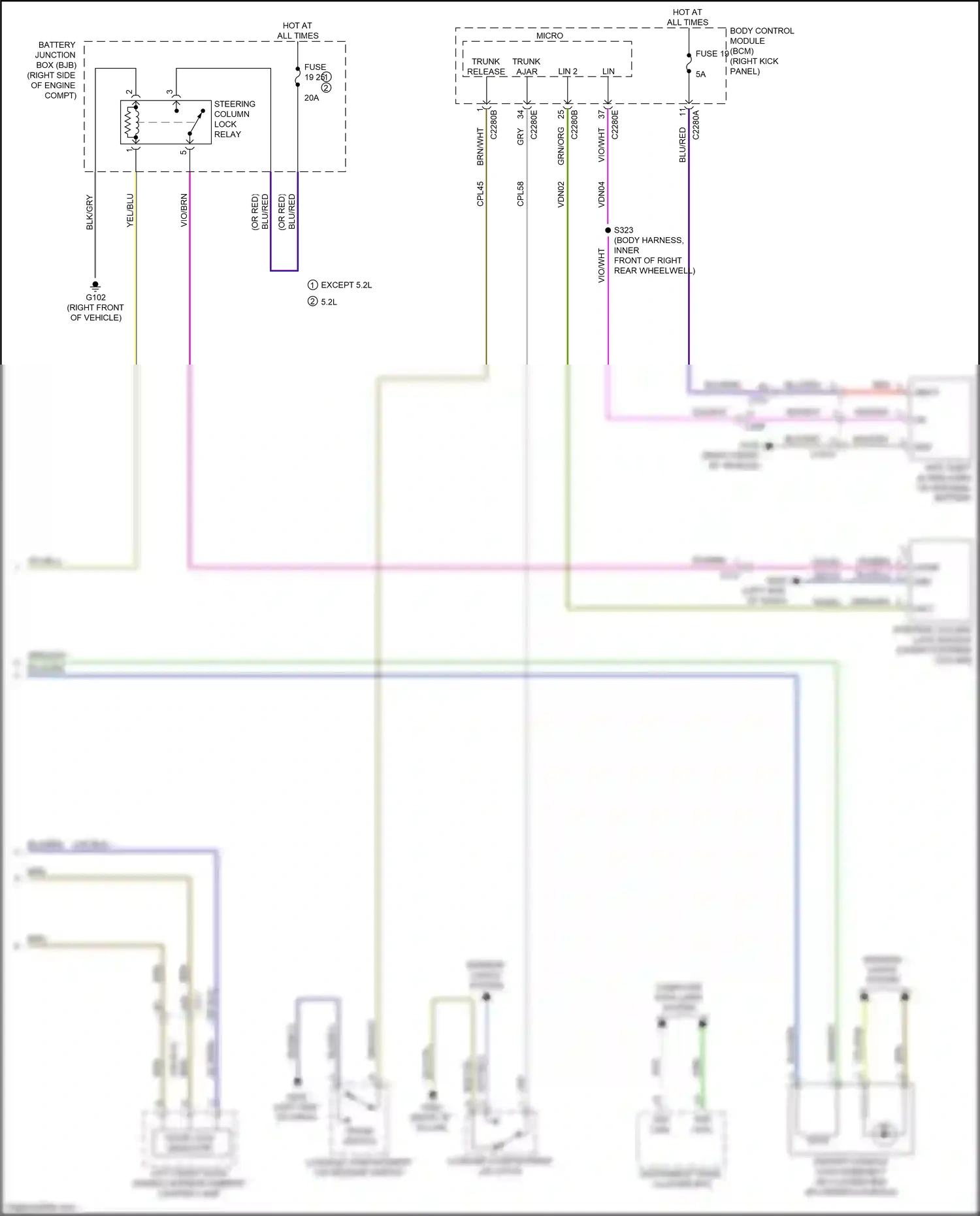 Wiring diagram computer data lines system for Ford Mustang VII (2022-2024) (4 of 93)