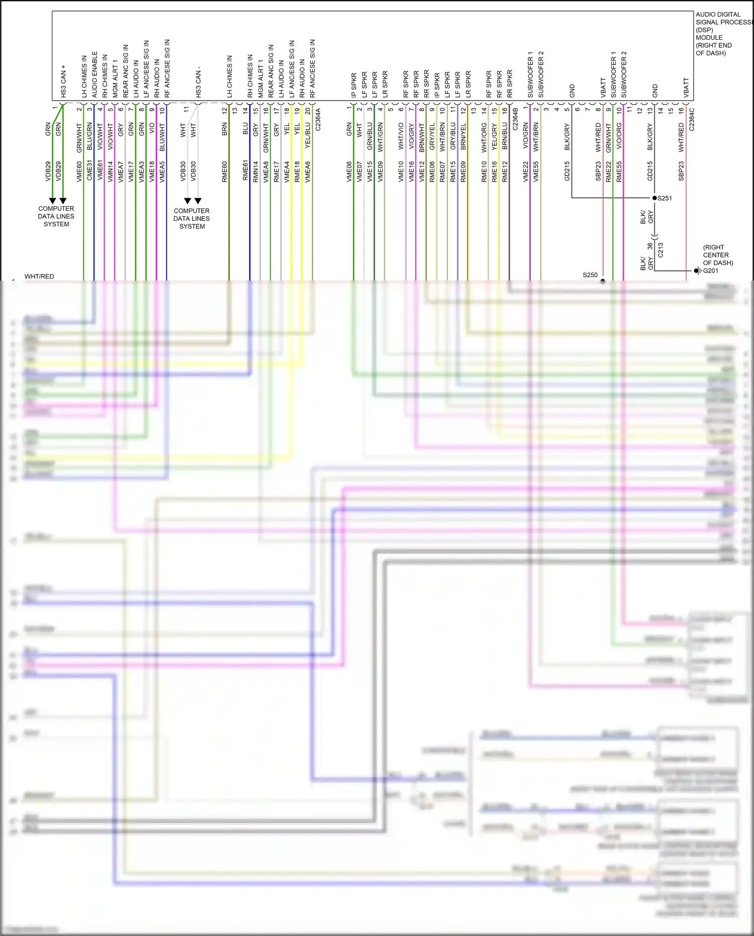 Wiring diagram computer data lines system for Ford Mustang VII (2022-2024) (41 of 93)
