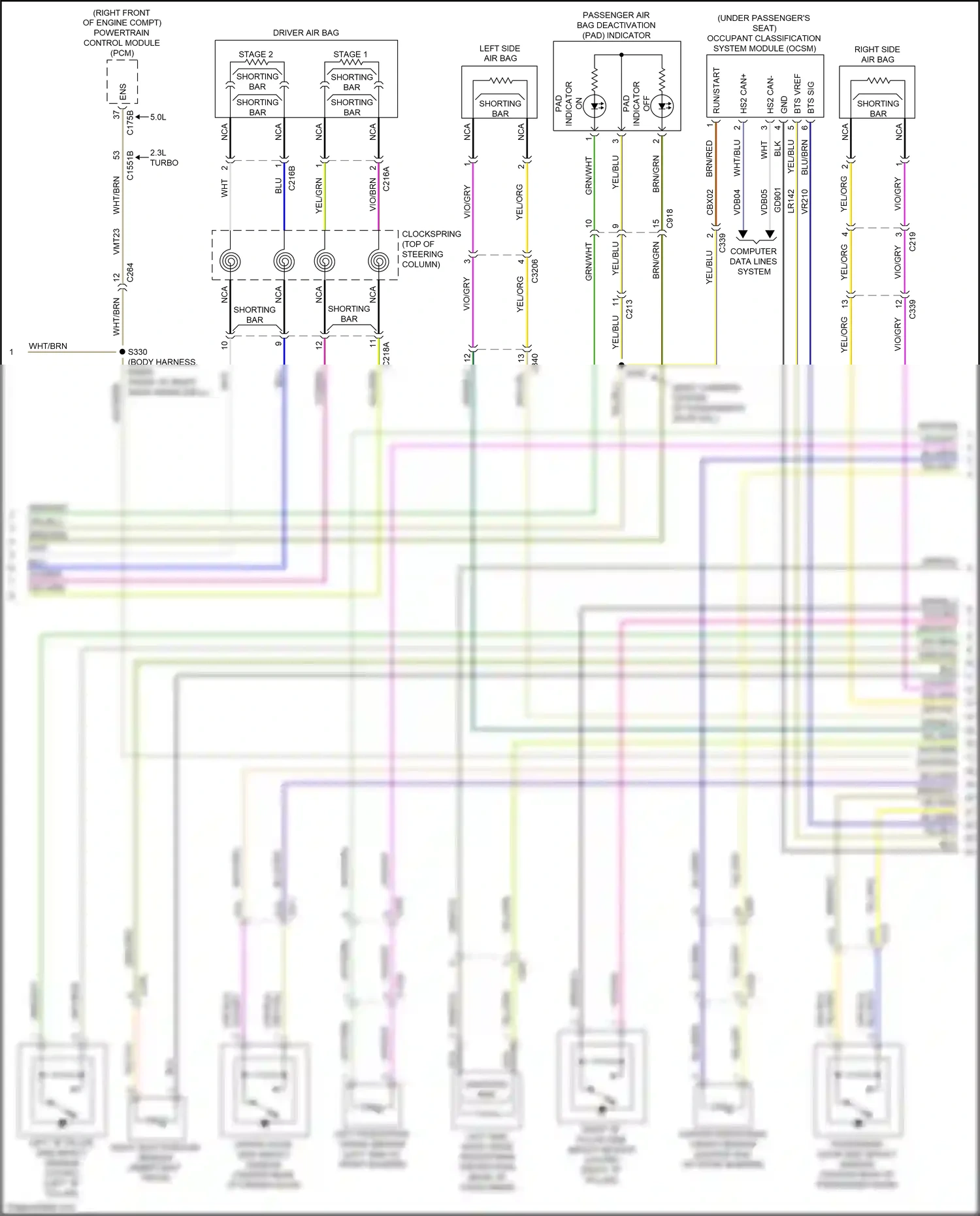 Wiring diagram computer data lines system for Ford Mustang VII (2022-2024) (67 of 93)