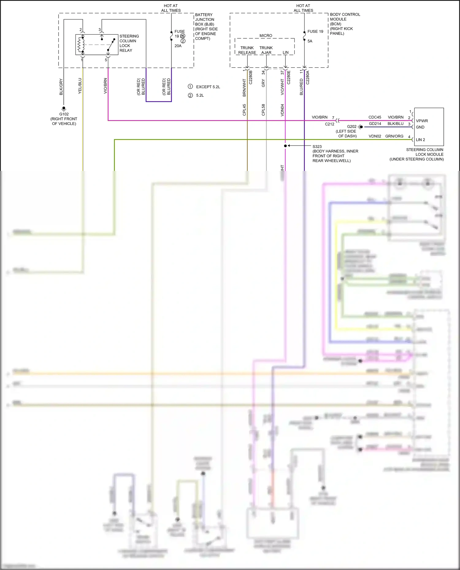 Wiring diagram computer data lines system for Ford Mustang VII (2022-2024) (14 of 93)