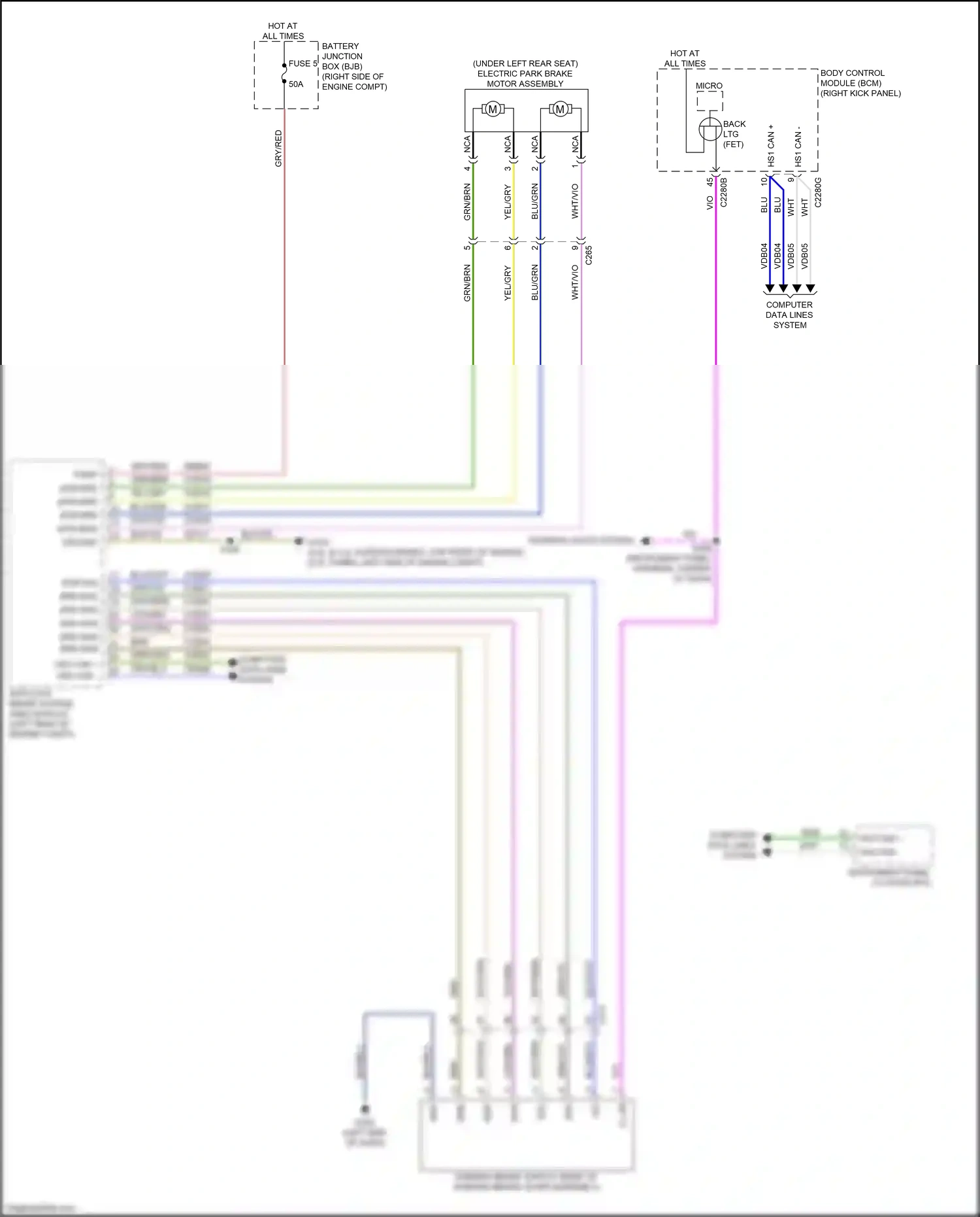 Wiring diagram computer data lines system for Ford Mustang VII (2022-2024) (33 of 93)