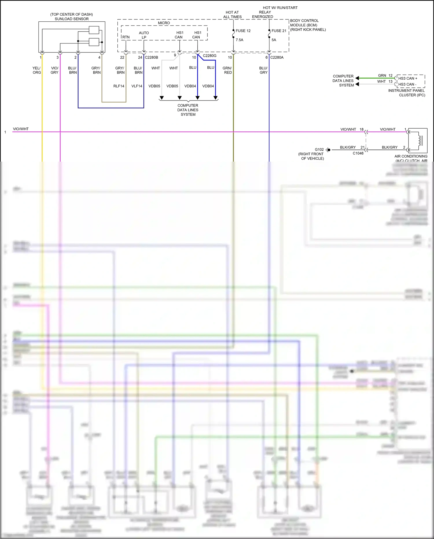 Wiring diagram computer data lines system for Ford Mustang VII (2022-2024) (22 of 93)