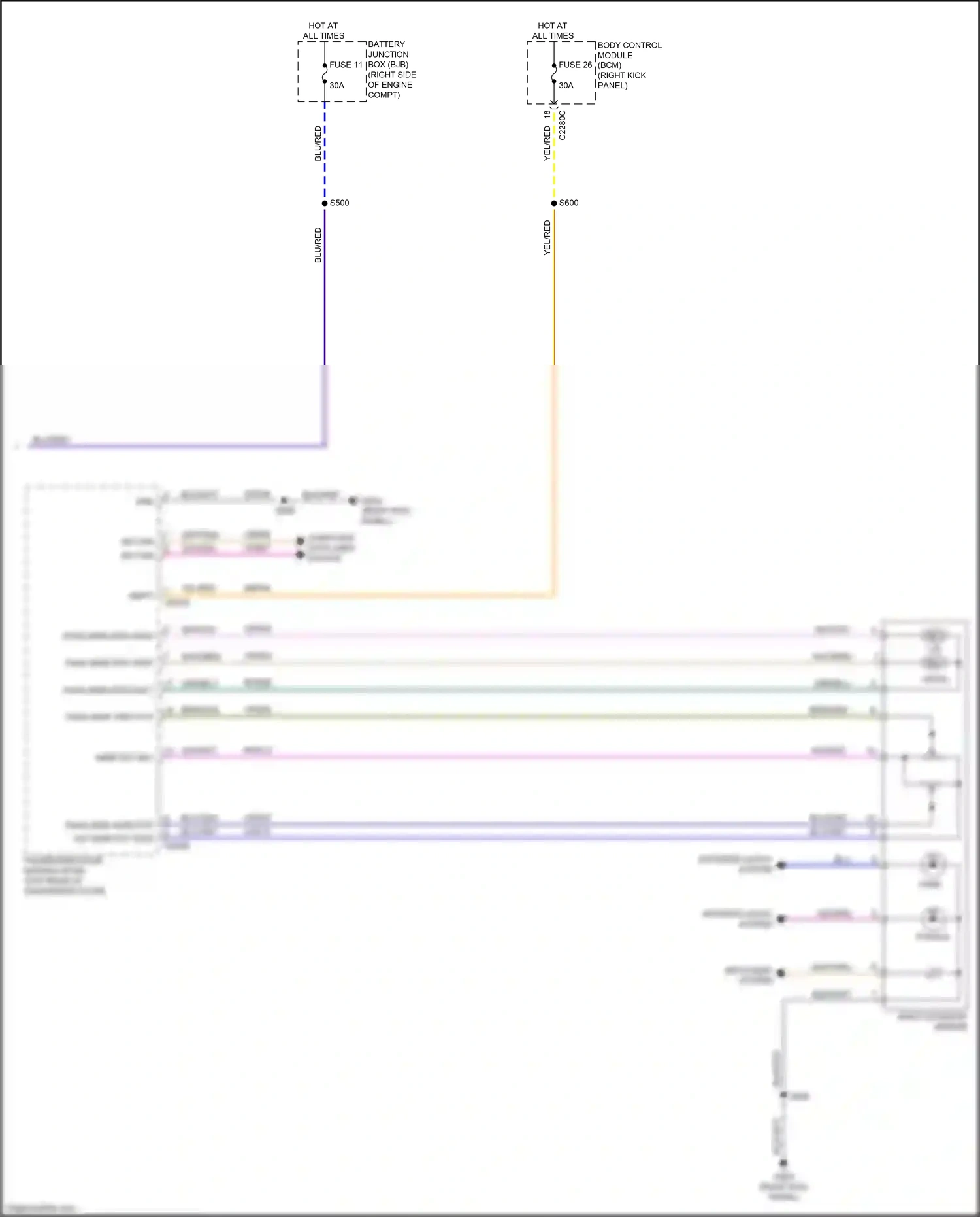 Wiring diagram defogger system for Ford Mustang VII (2022-2024) (4 of 5)