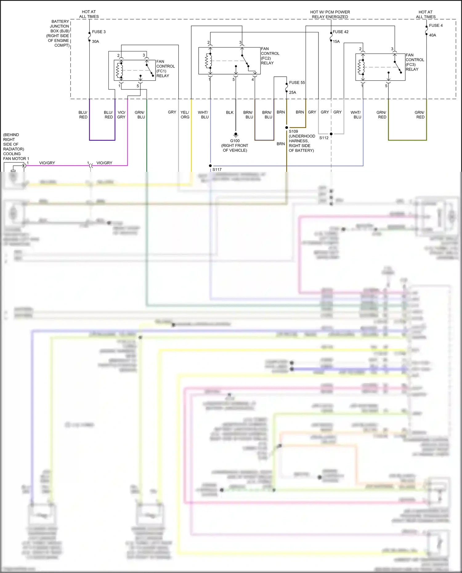 Wiring diagram engine controls system for Ford Mustang VII (2022-2024) (1 of 7)