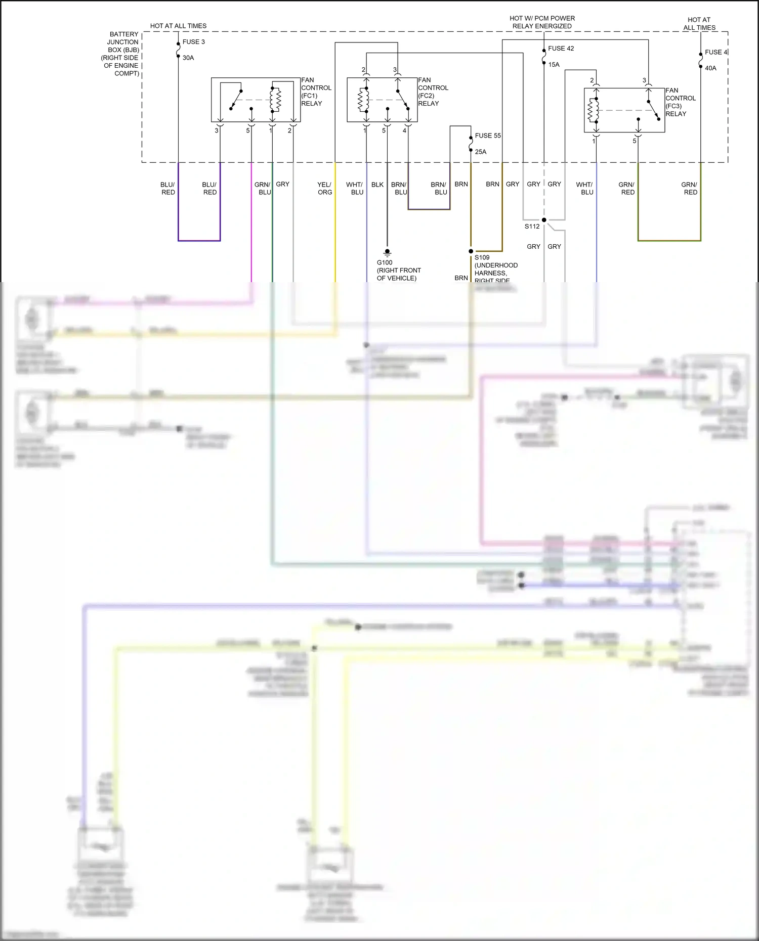 Wiring diagram engine controls system for Ford Mustang VII (2022-2024) (5 of 7)