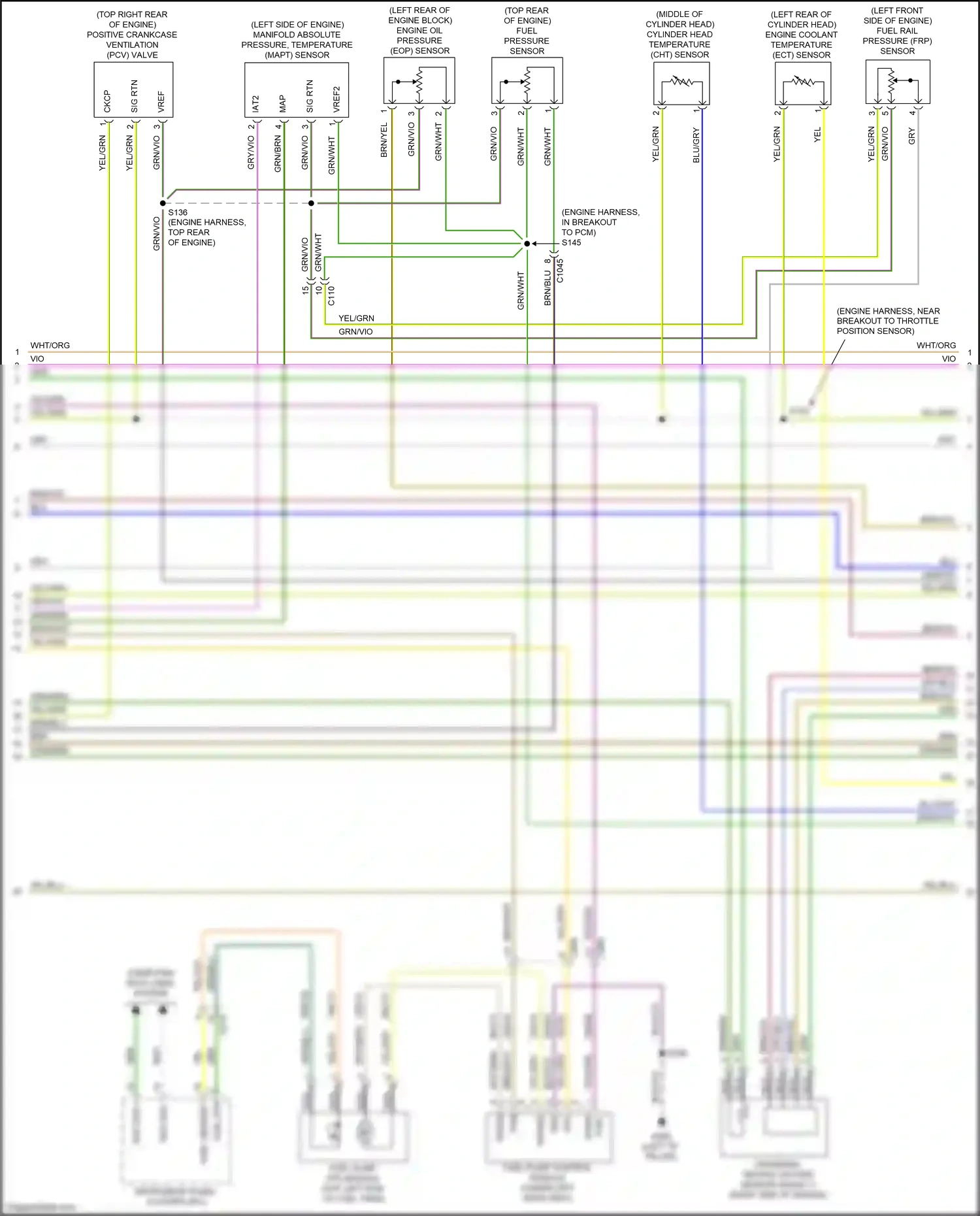 Wiring diagram fuel pump control module for Ford Mustang VII (2022-2024) (2 of 3)