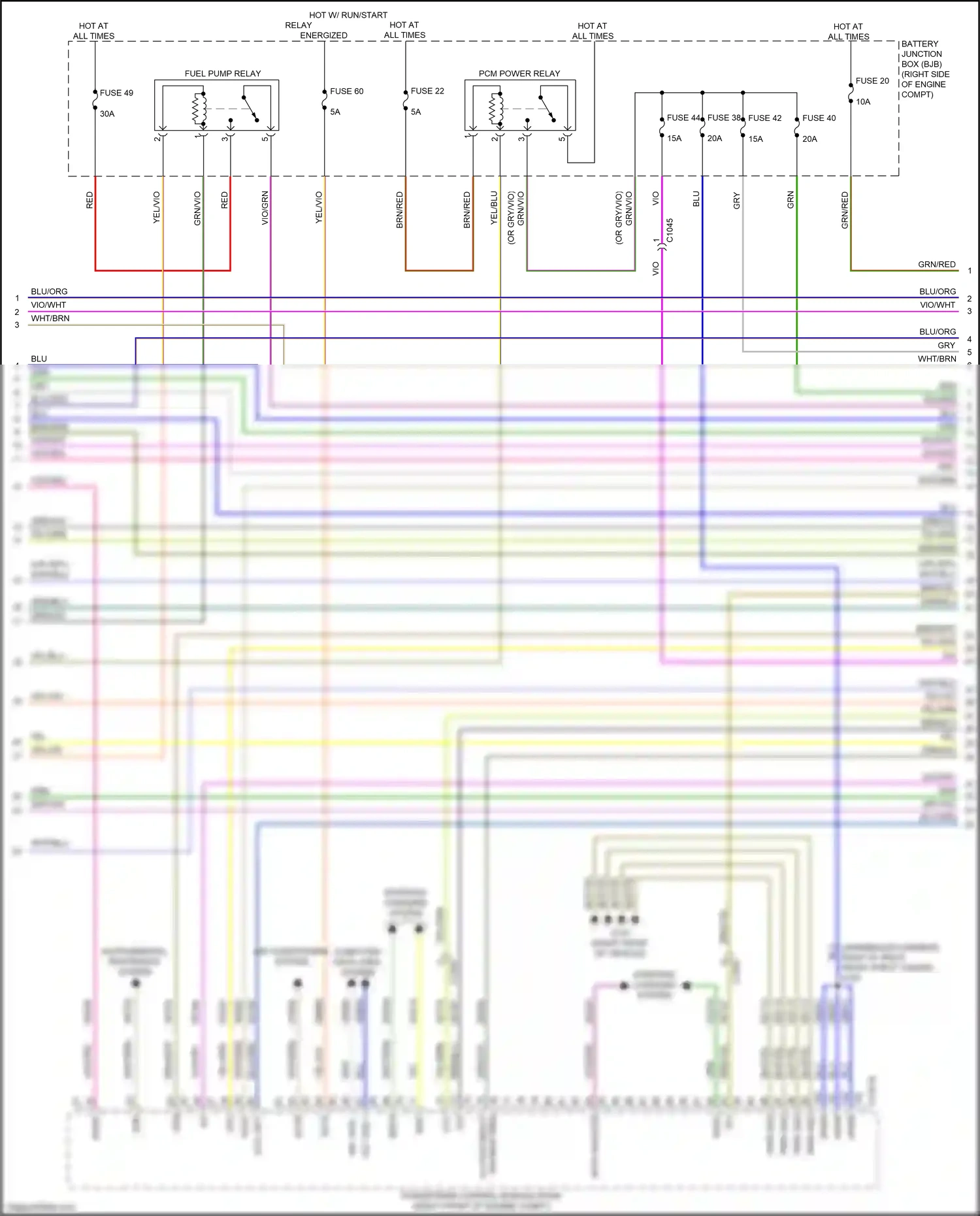 Wiring diagram isp-r for Ford Mustang VII (2022-2024) (2 of 3)