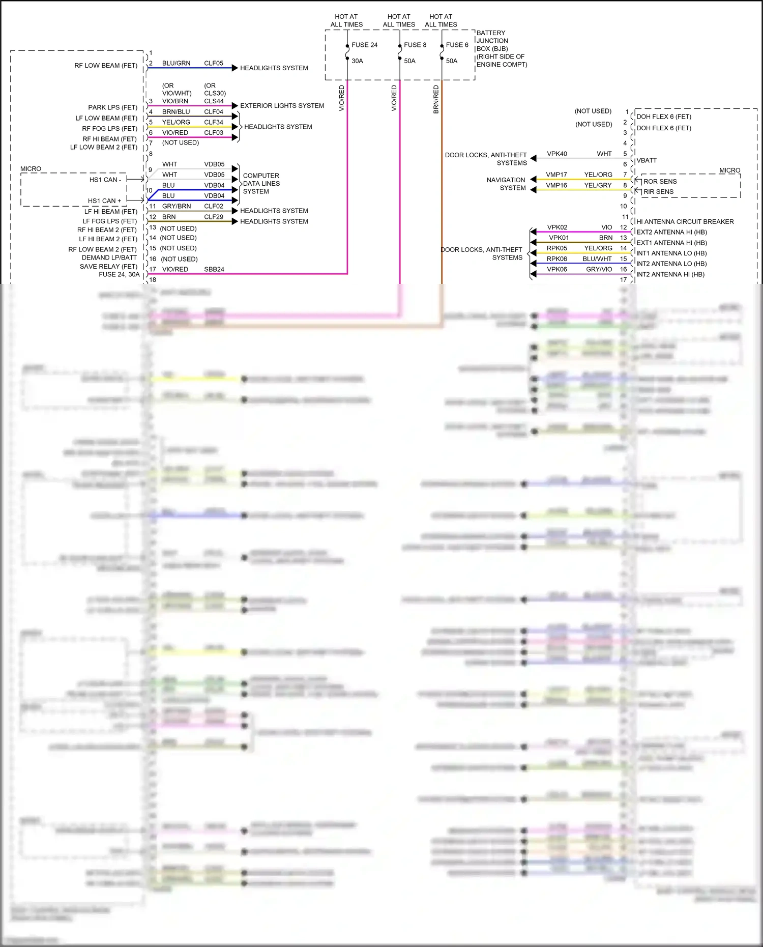Wiring diagram micro - for Ford Mustang VII (2022-2024) (3 of 57)