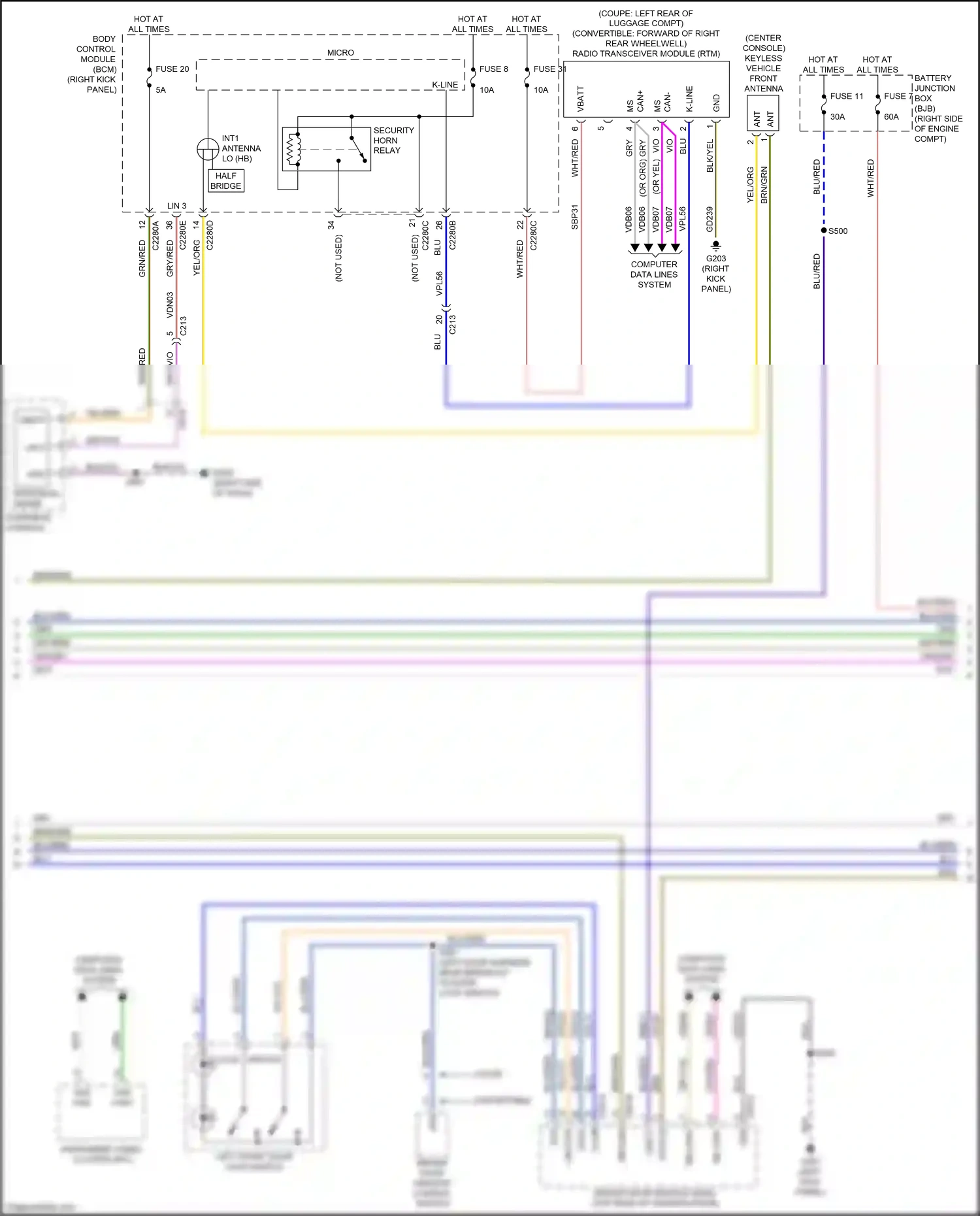 Wiring diagram micro - for Ford Mustang VII (2022-2024) (12 of 57)