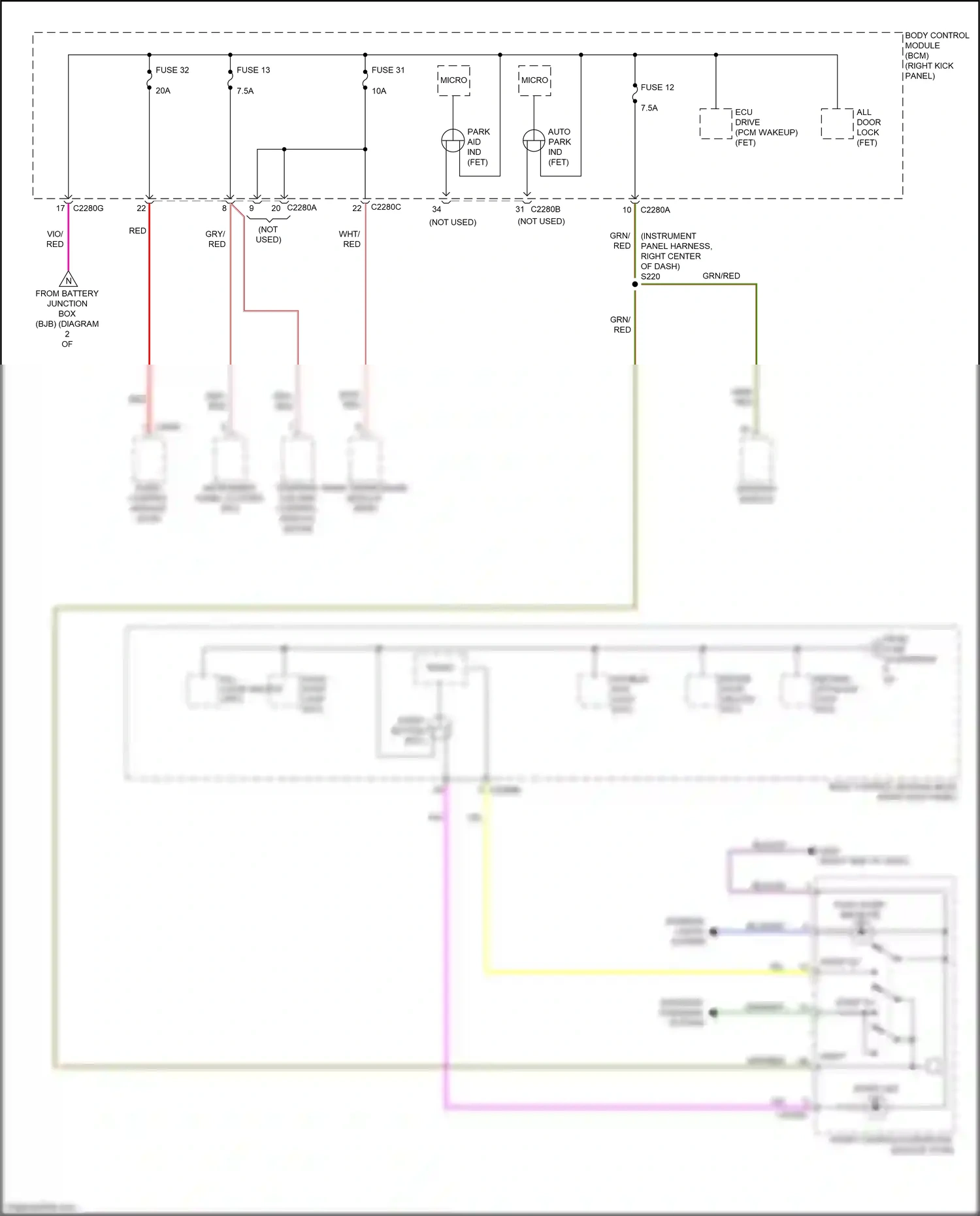 Wiring diagram micro - for Ford Mustang VII (2022-2024) (26 of 57)