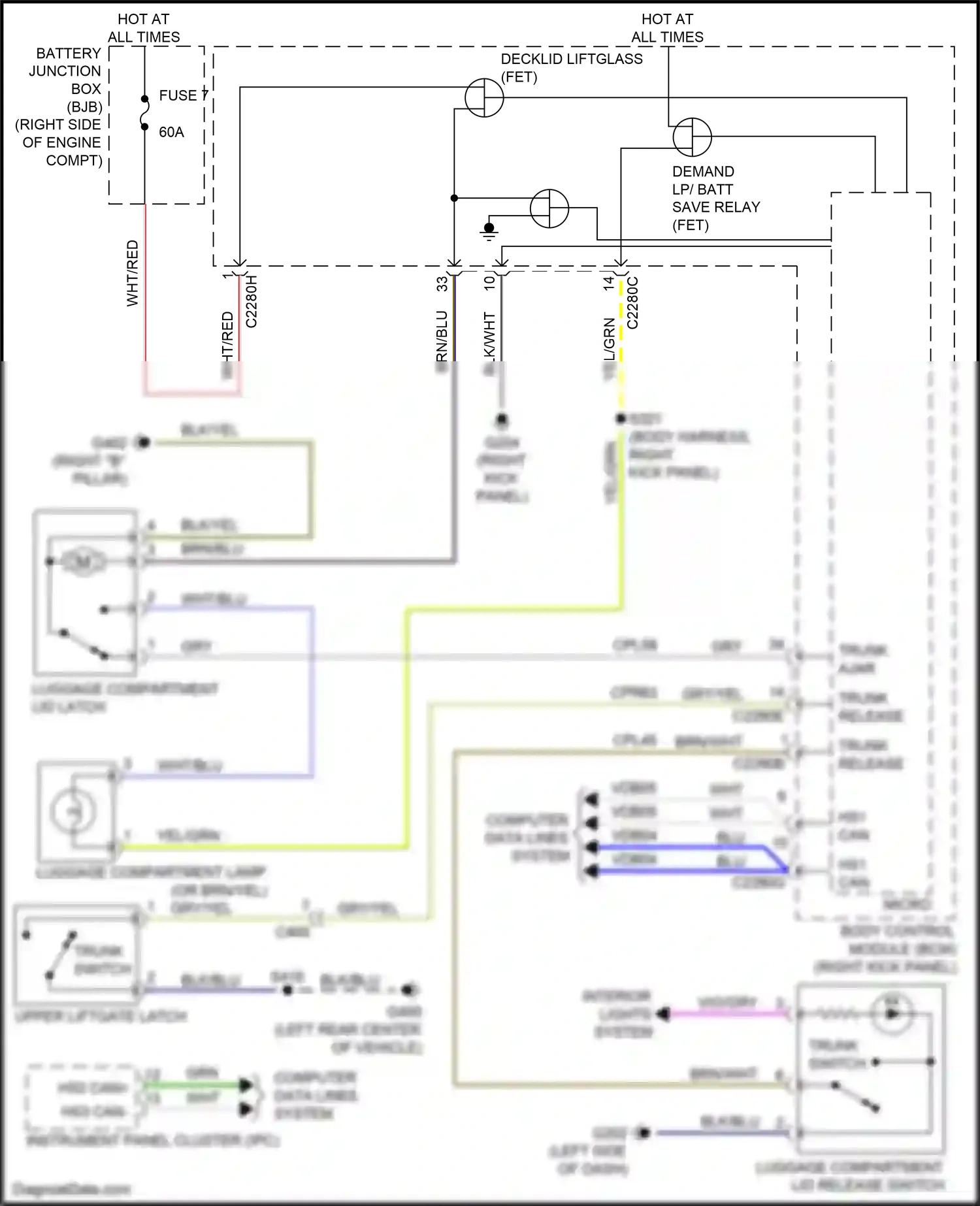 Wiring diagram micro - for Ford Mustang VII (2022-2024) (29 of 57)