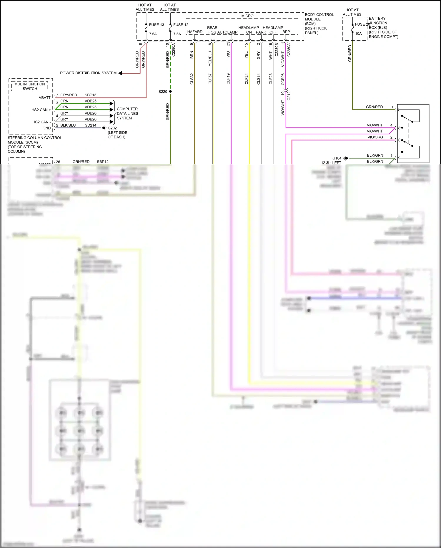 Wiring diagram ms can + for Ford Mustang VII (2022-2024) (24 of 34)