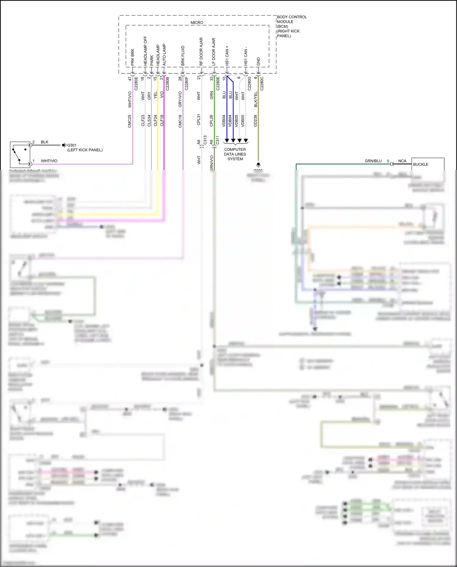 Wiring diagram ms can + for Ford Mustang VII (2022-2024) (13 of 34)