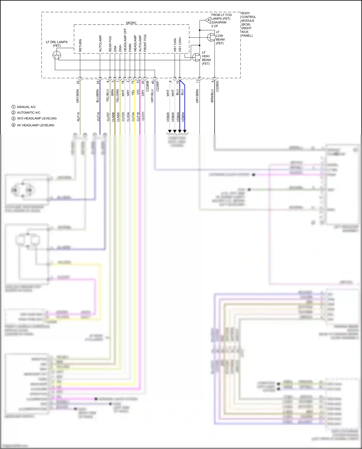 Wiring diagram pass sunload for Ford Mustang VII (2022-2024) (2 of 2)