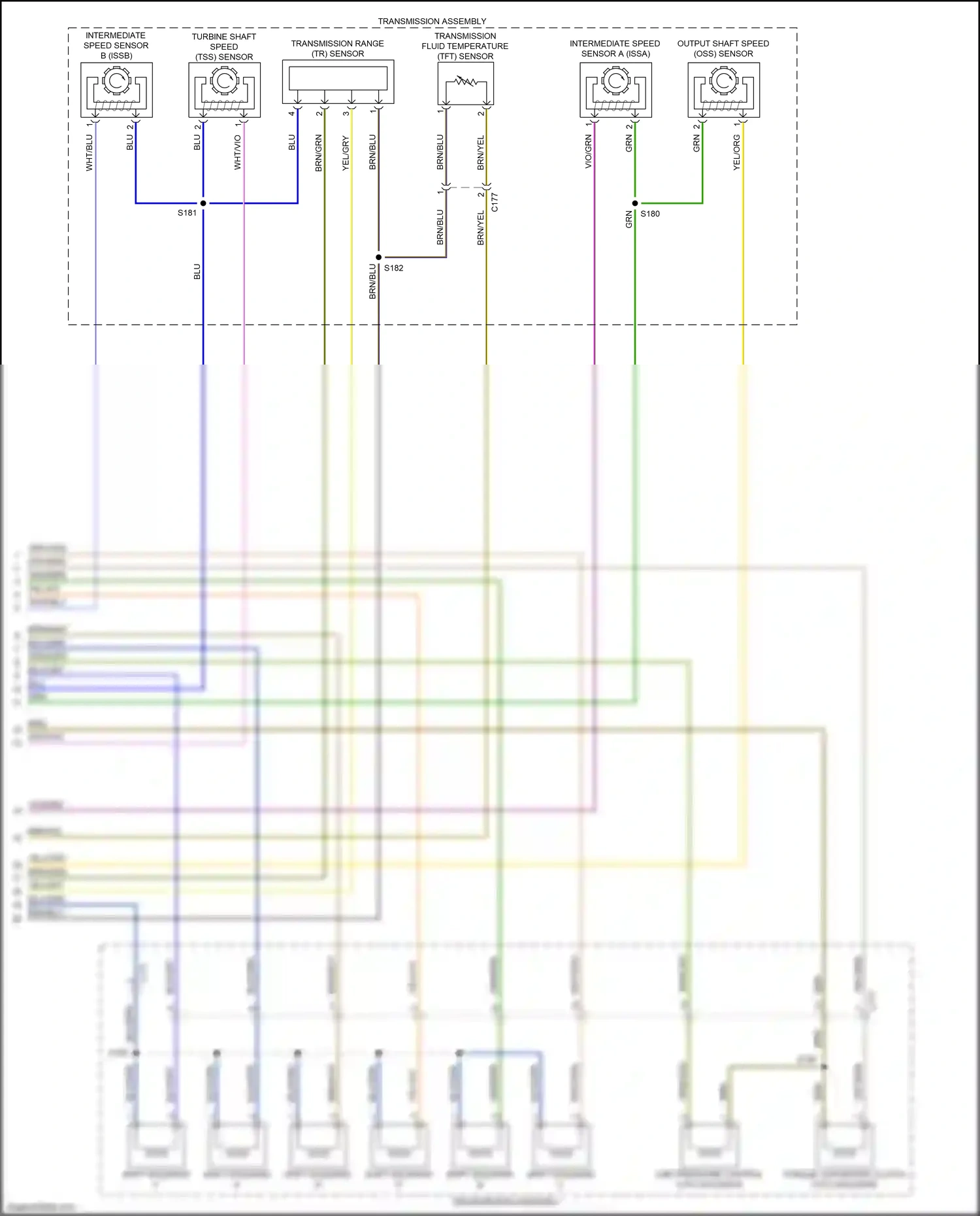 Wiring diagram shift solenoid e for Ford Mustang VII (2022-2024) (1 of 3)