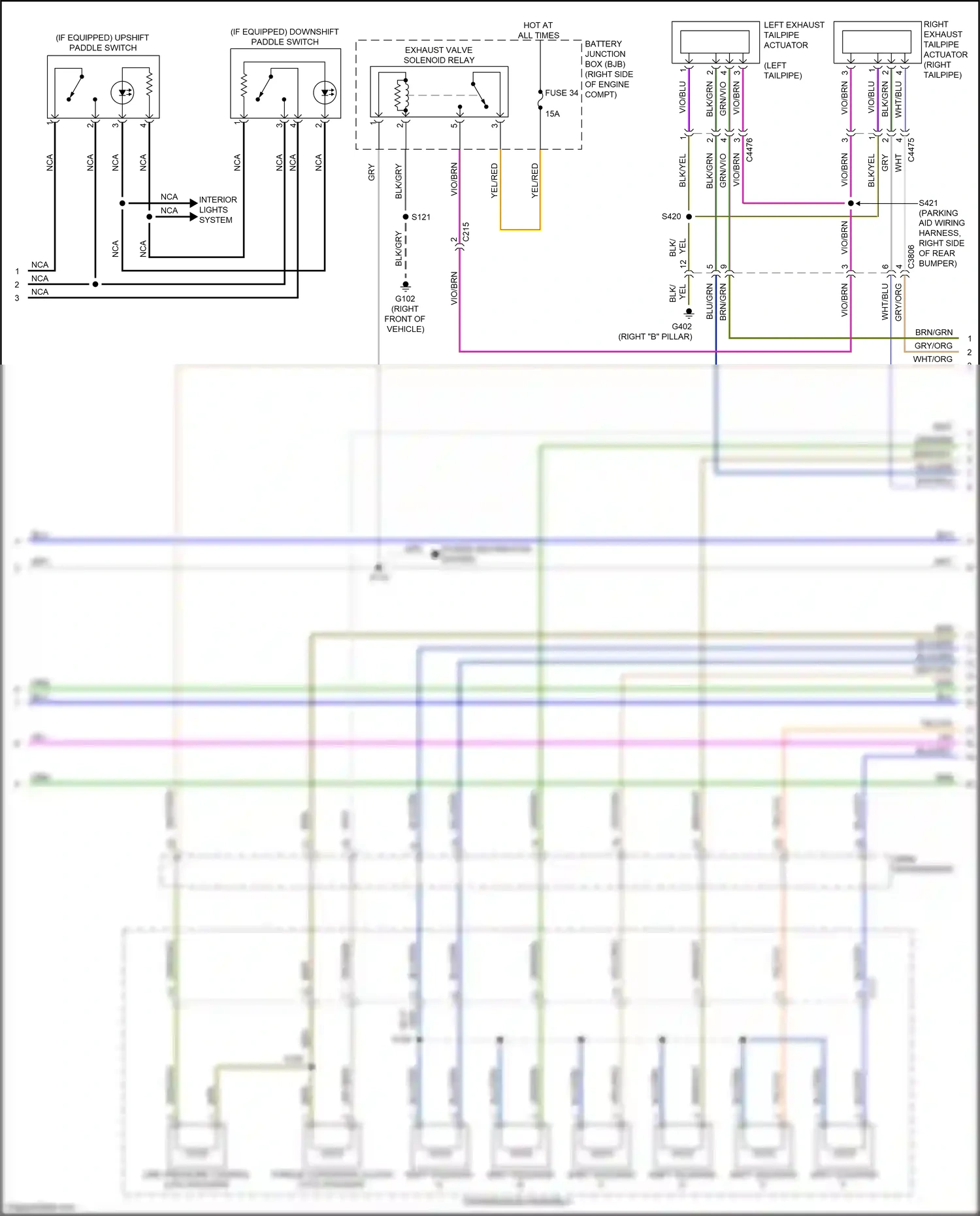 Wiring diagram shift solenoid e for Ford Mustang VII (2022-2024) (3 of 3)