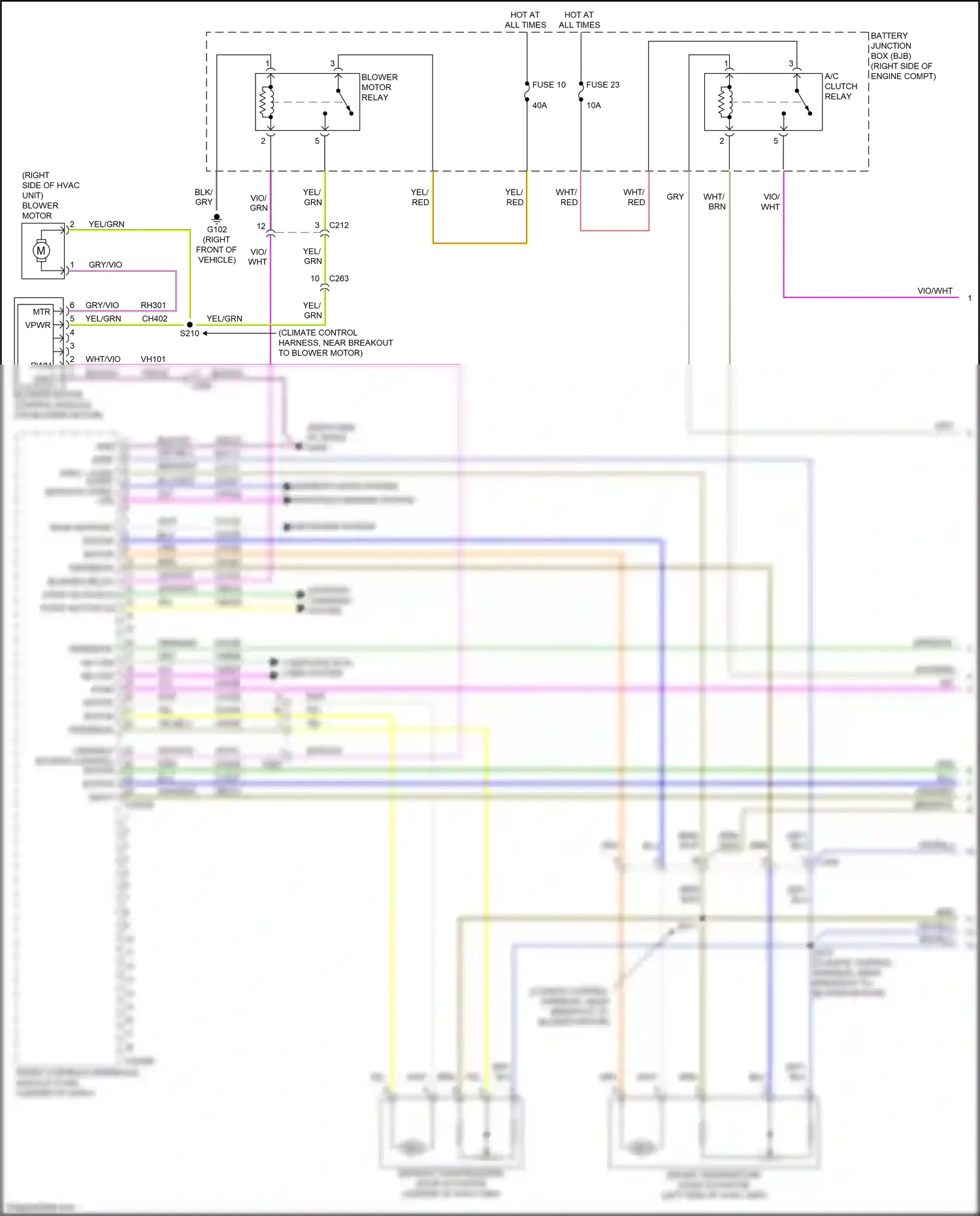 Wiring diagram starting/ charging system for Ford Mustang VII (2022-2024) (2 of 5)