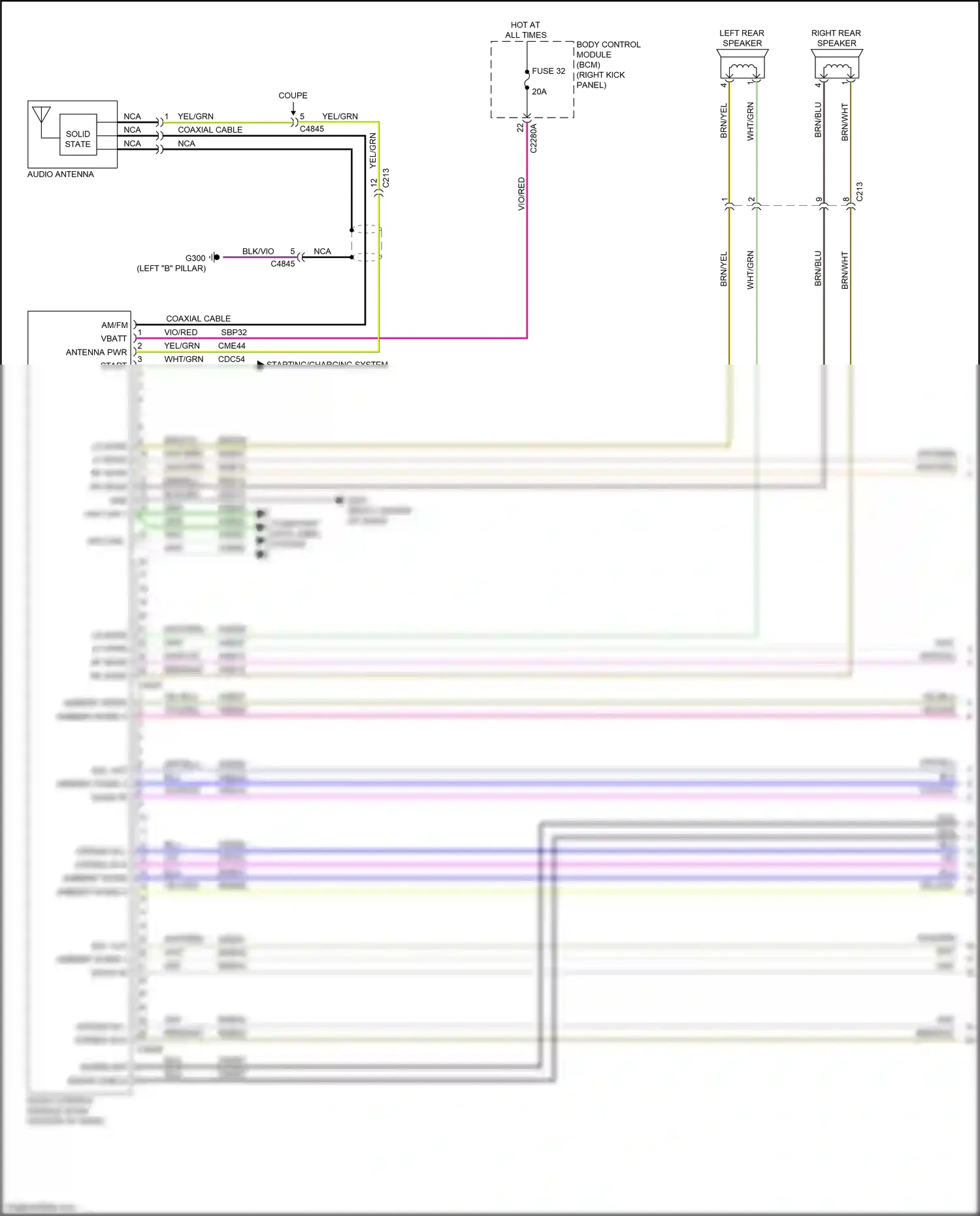 Wiring diagram starting/charging system for Ford Mustang VII (2022-2024) (5 of 13)