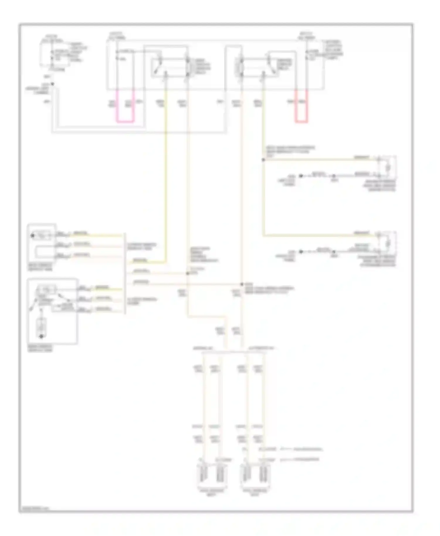 Pickup F150 Ford  (1996-2012): Defoggers circuit, except regular cab