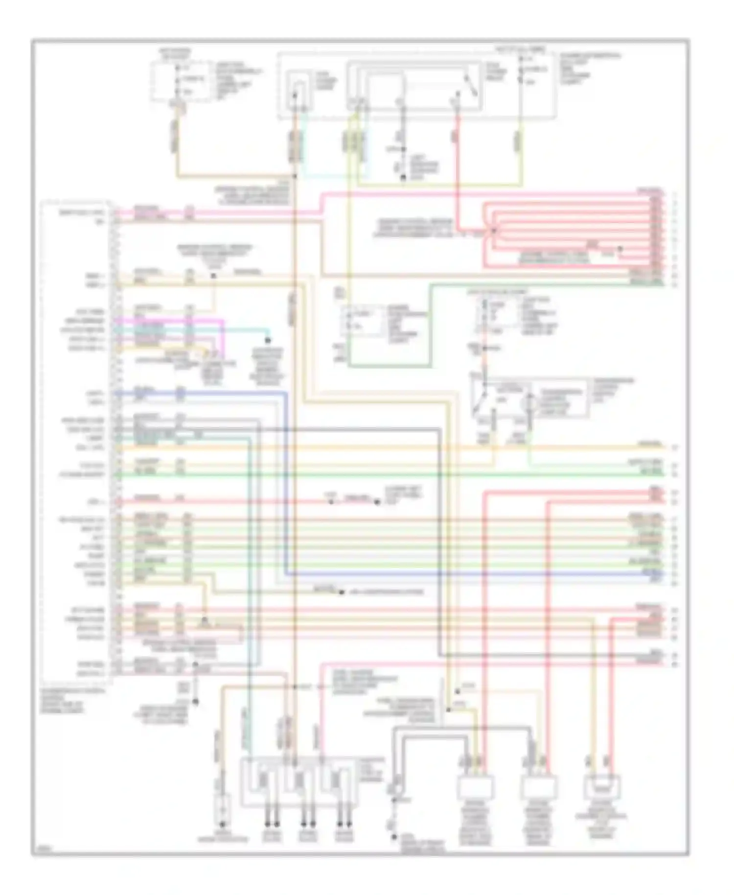 Pickup F150 Ford  (1996-2012): Wiring diagram engine performance 4.2ls, early production (1 of 4)