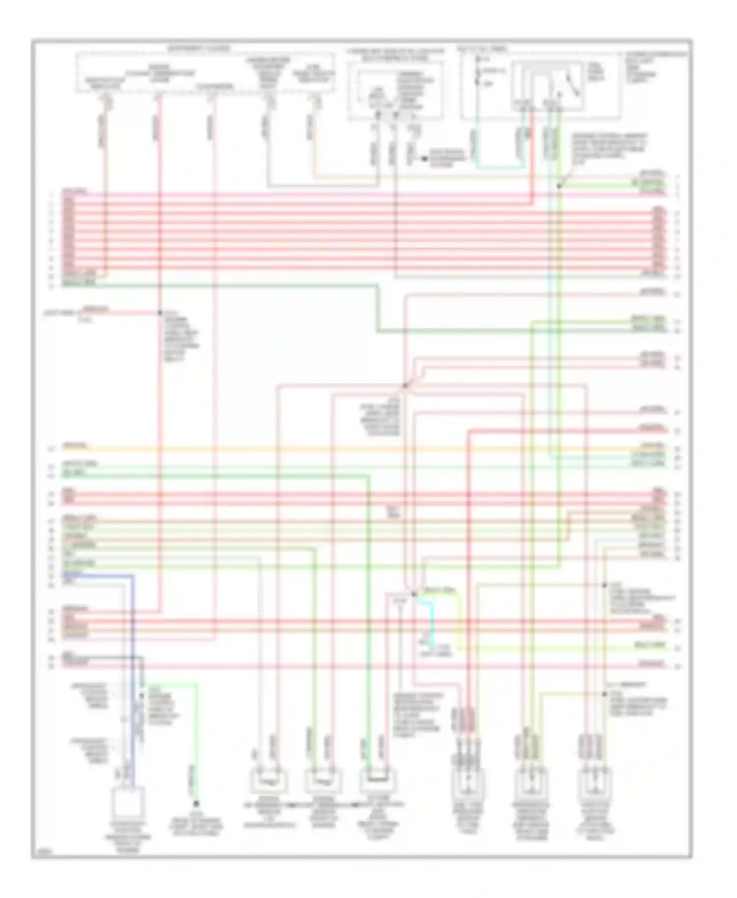 Pickup F150 Ford  (1996-2012): Wiring diagram engine performance 4.2ls, early production (2 of 4)